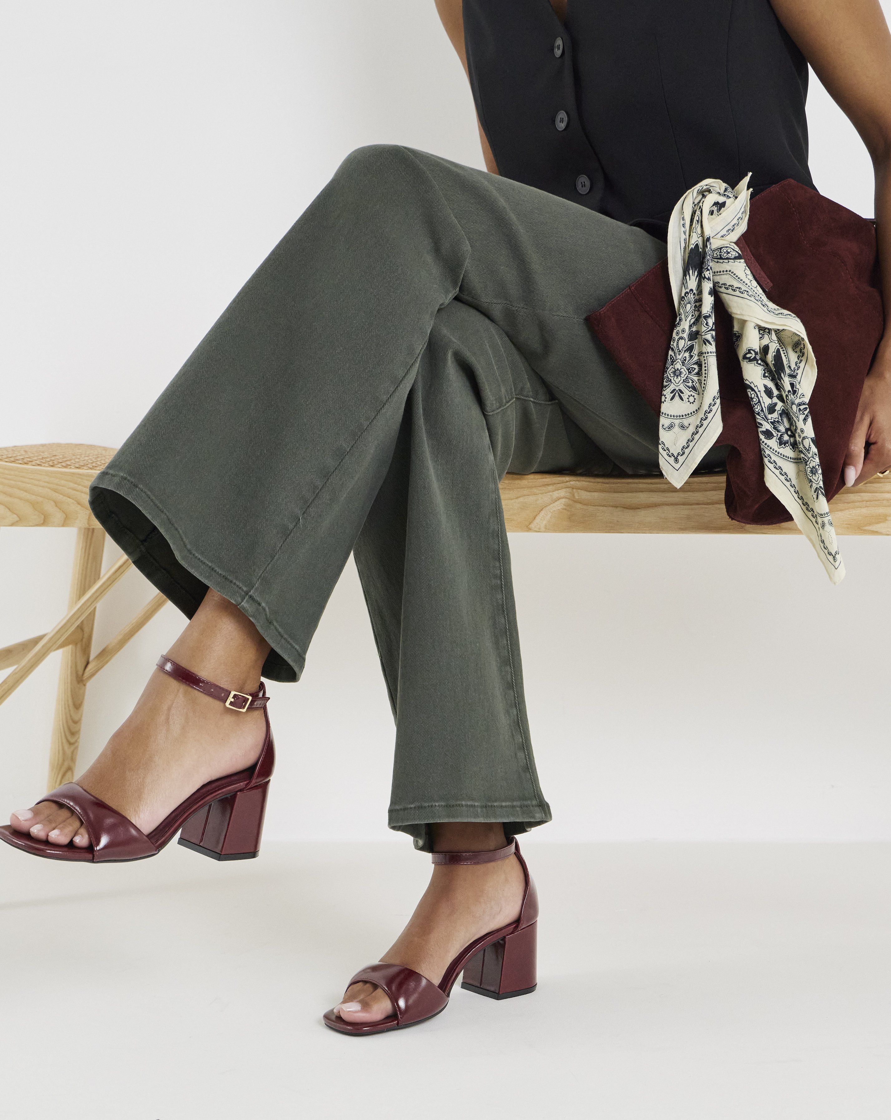 New In - Barely There Sandals Wide Fit