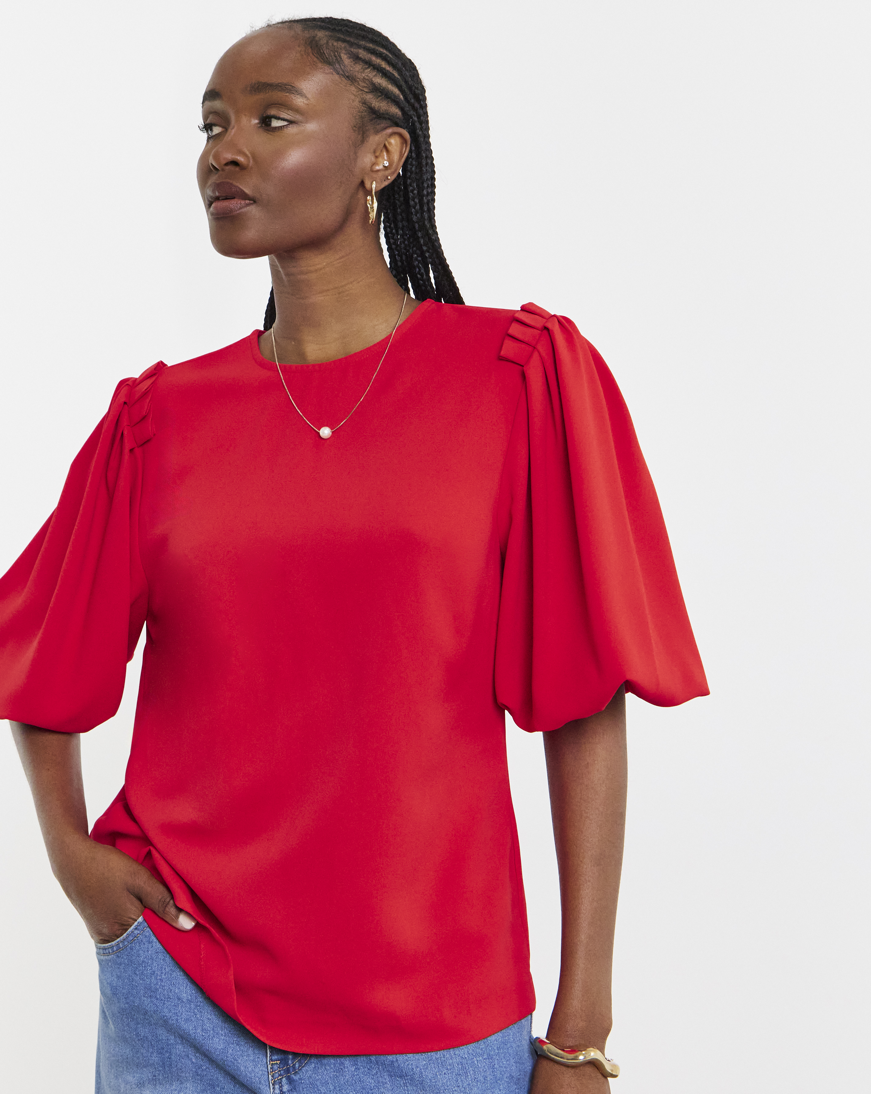 Joanna Hope Puff Sleeve Blouse