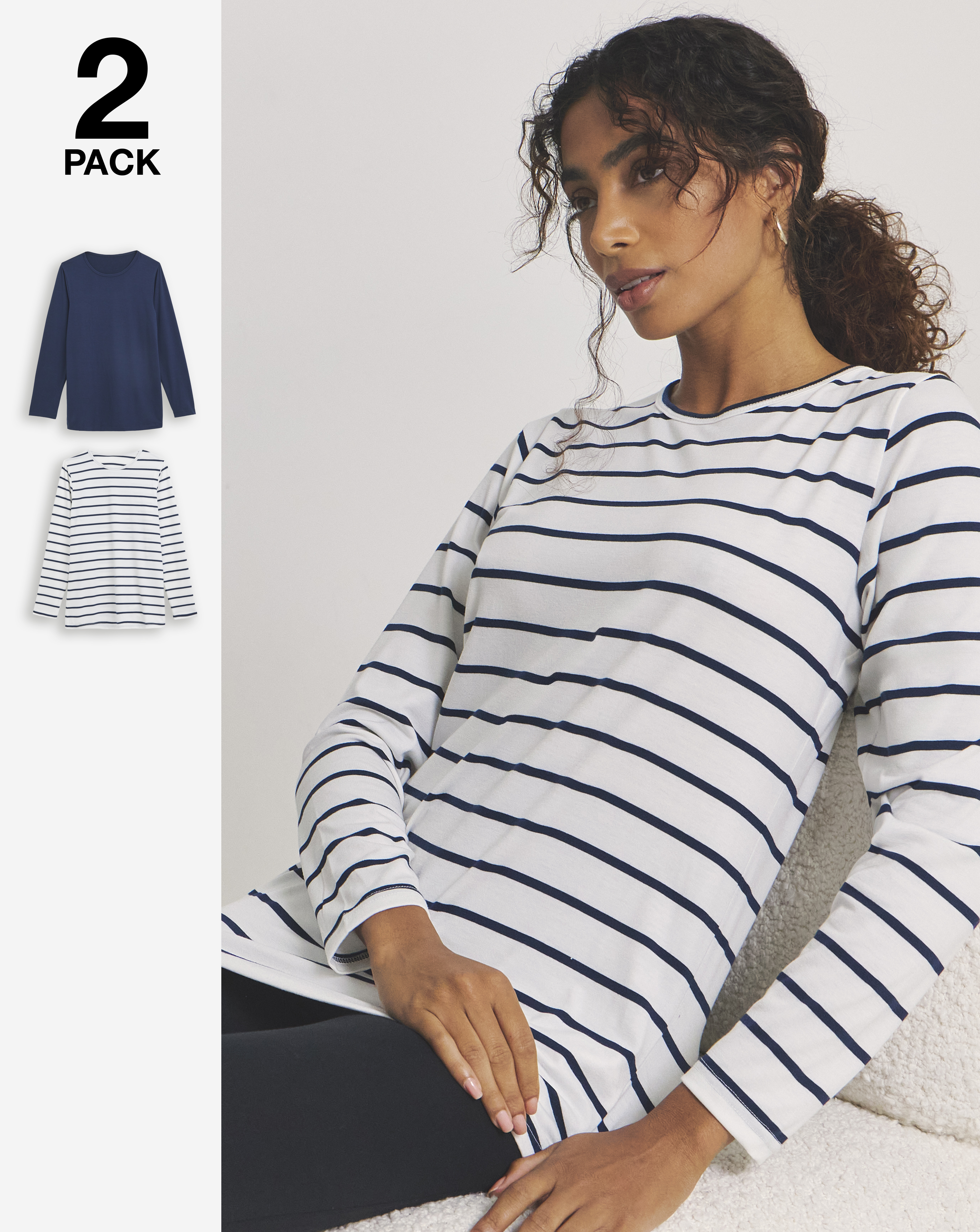 2 Pack Thermal Long Sleeve Tops