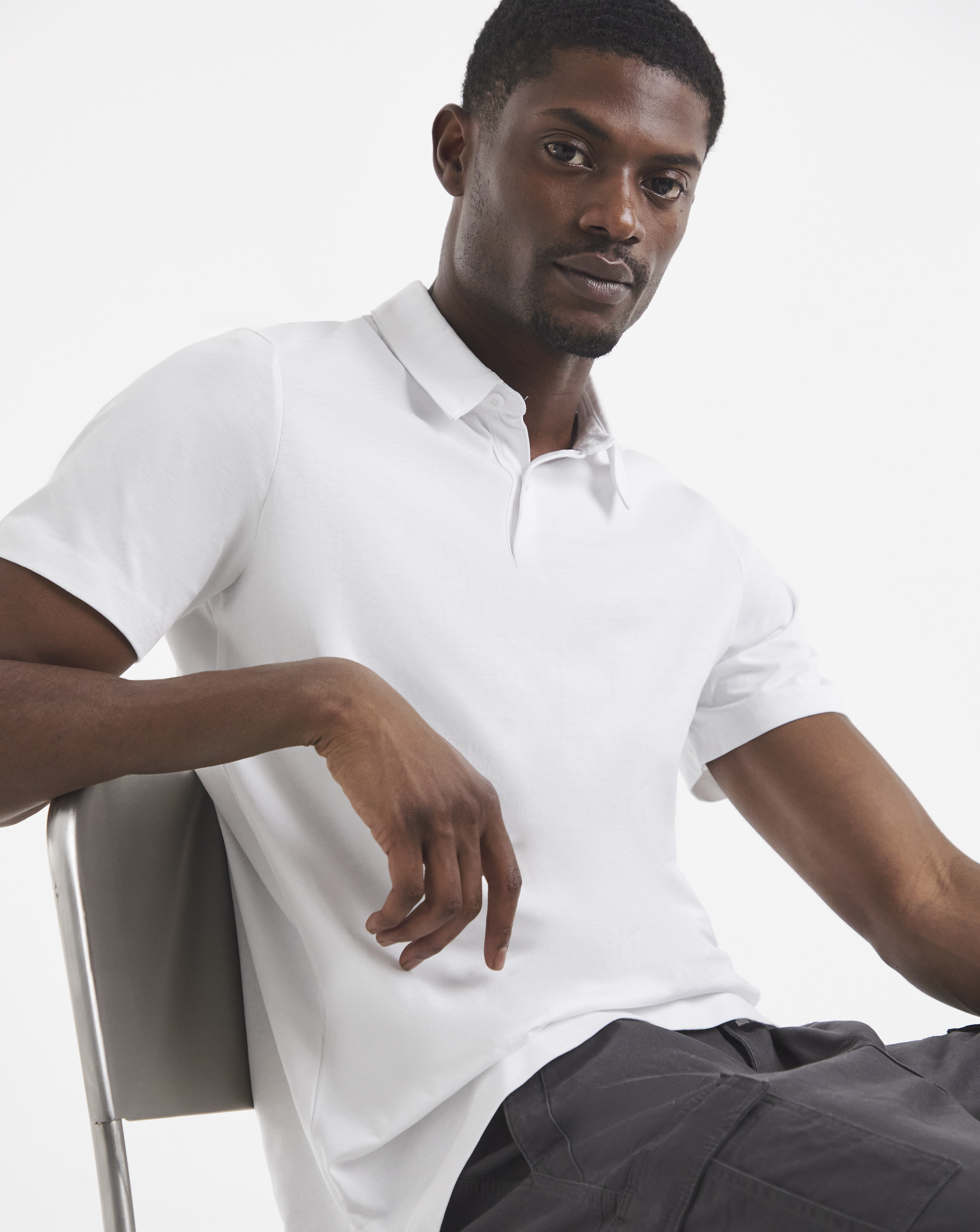 Pure Cotton Jersey Polo Long