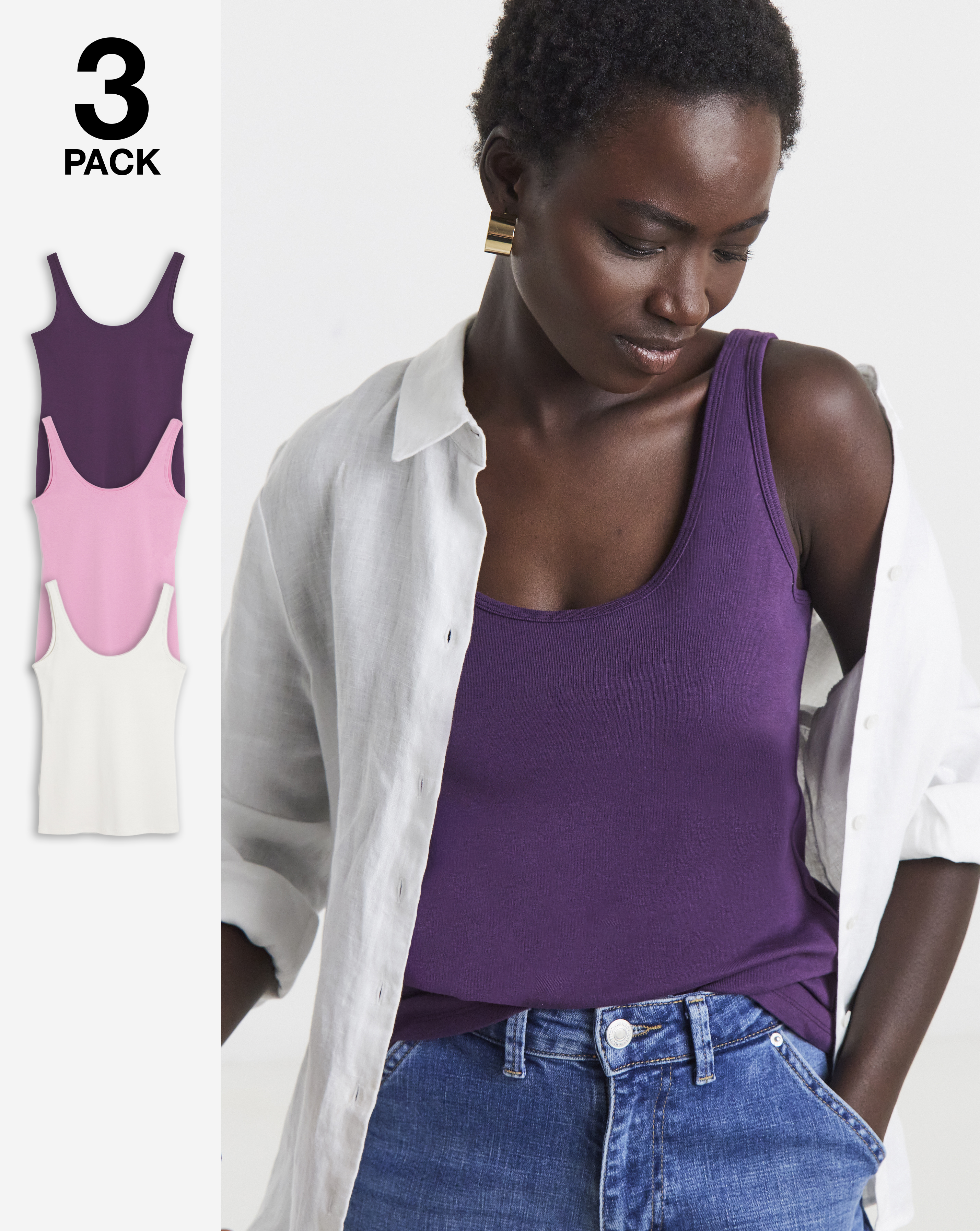 3 Pack Vests