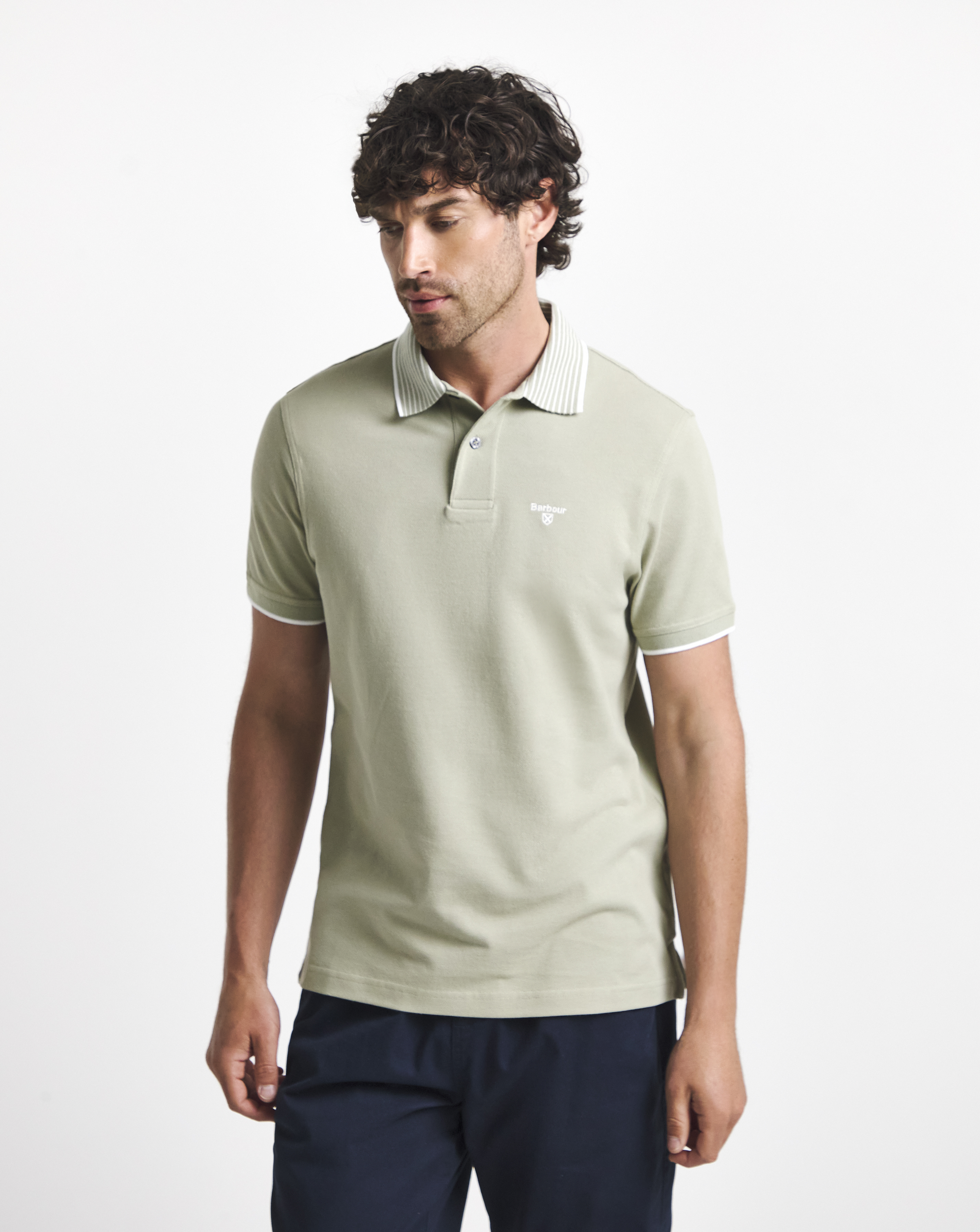 New In - Barbour Denwick Polo Shirt - Green