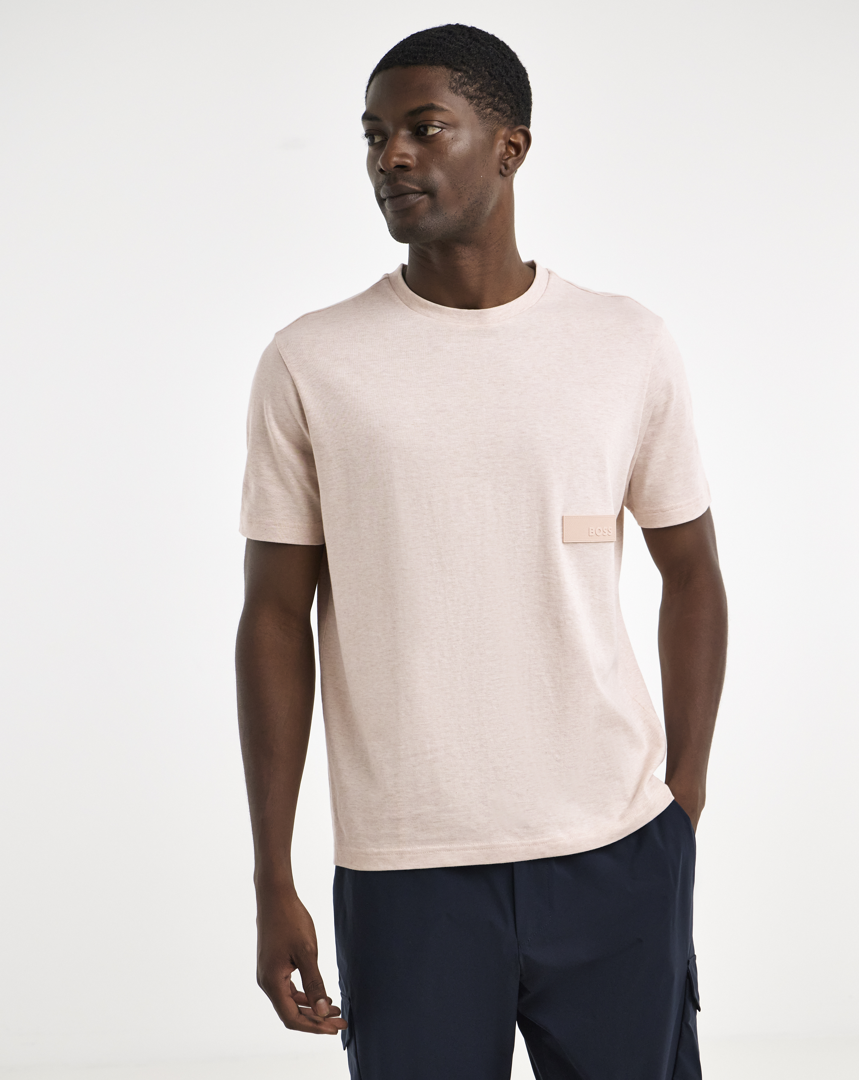 BOSS Structure T-Shirt - Pink