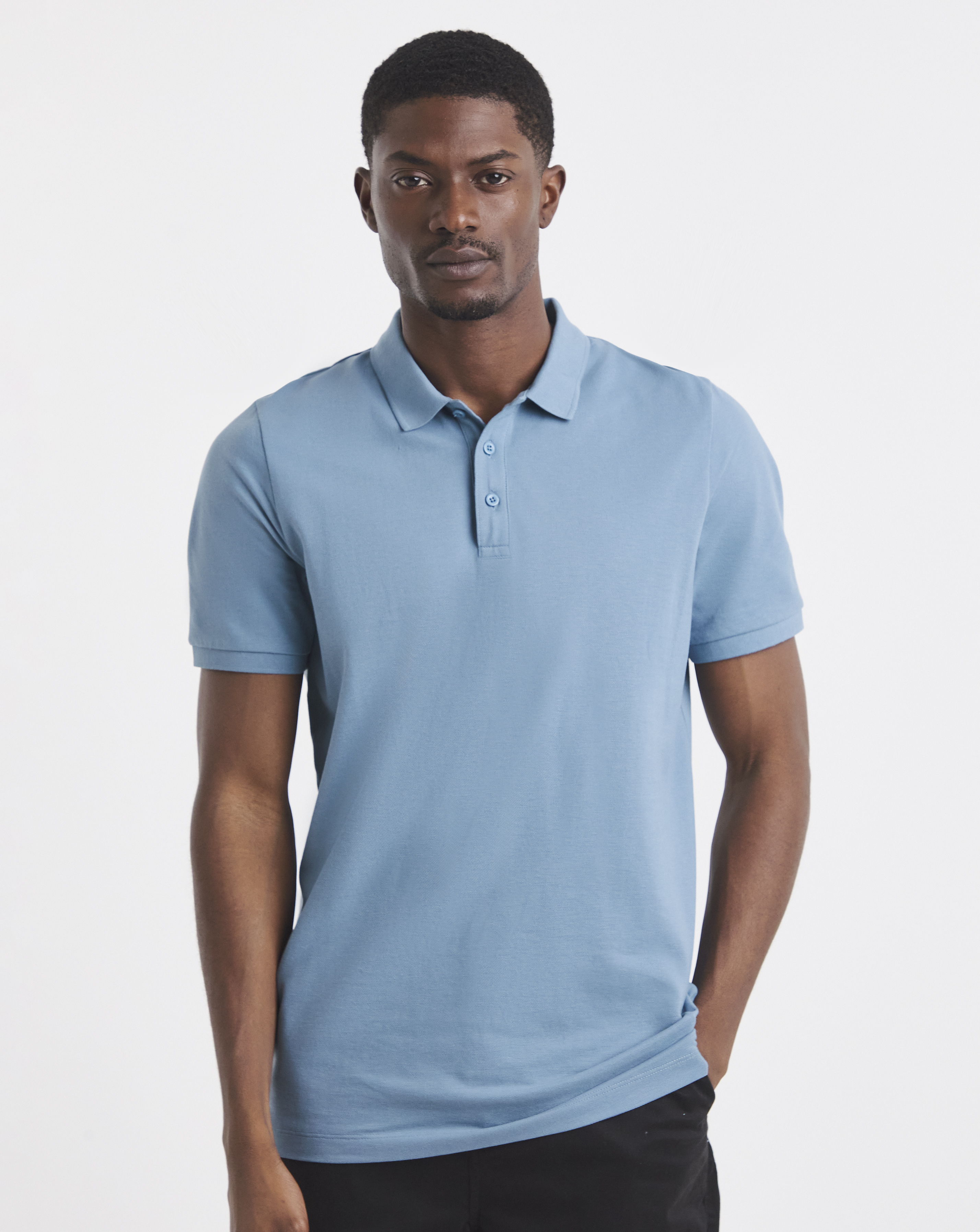 New In - Pure Cotton Pique Polo Long