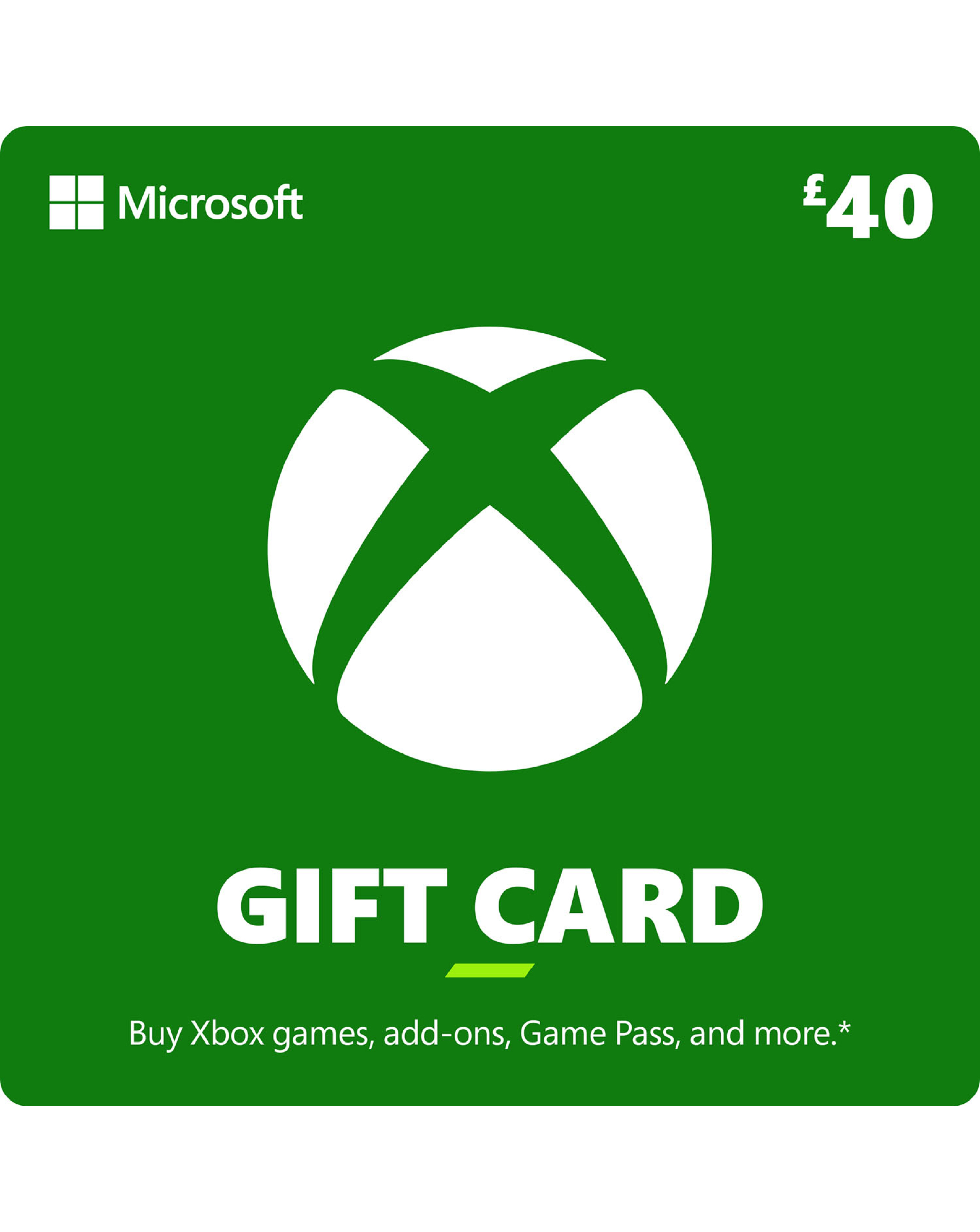 Xbox #40 Gift Card (Digital Download)