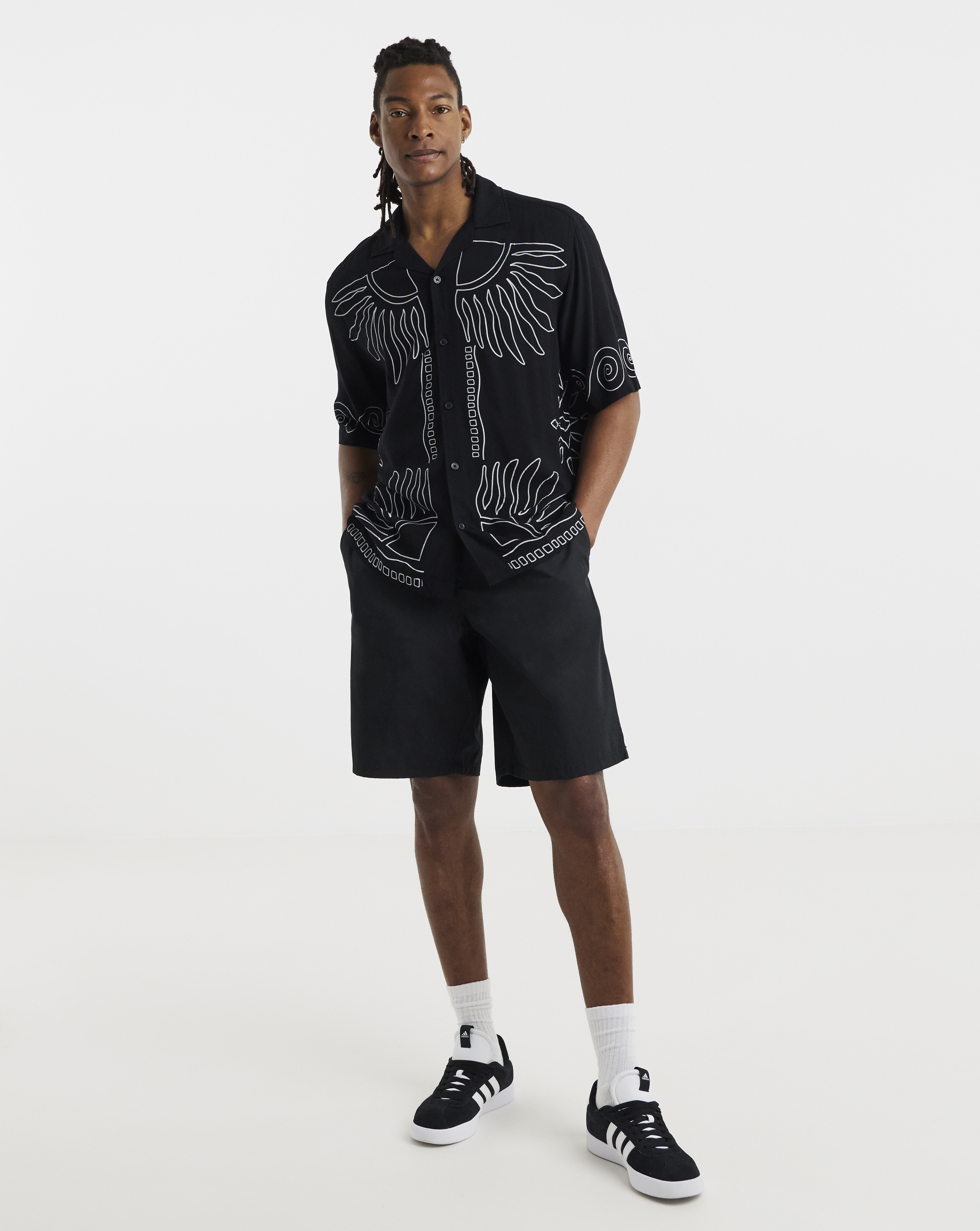 Only & Sons Kal Wide Chino Short - Black