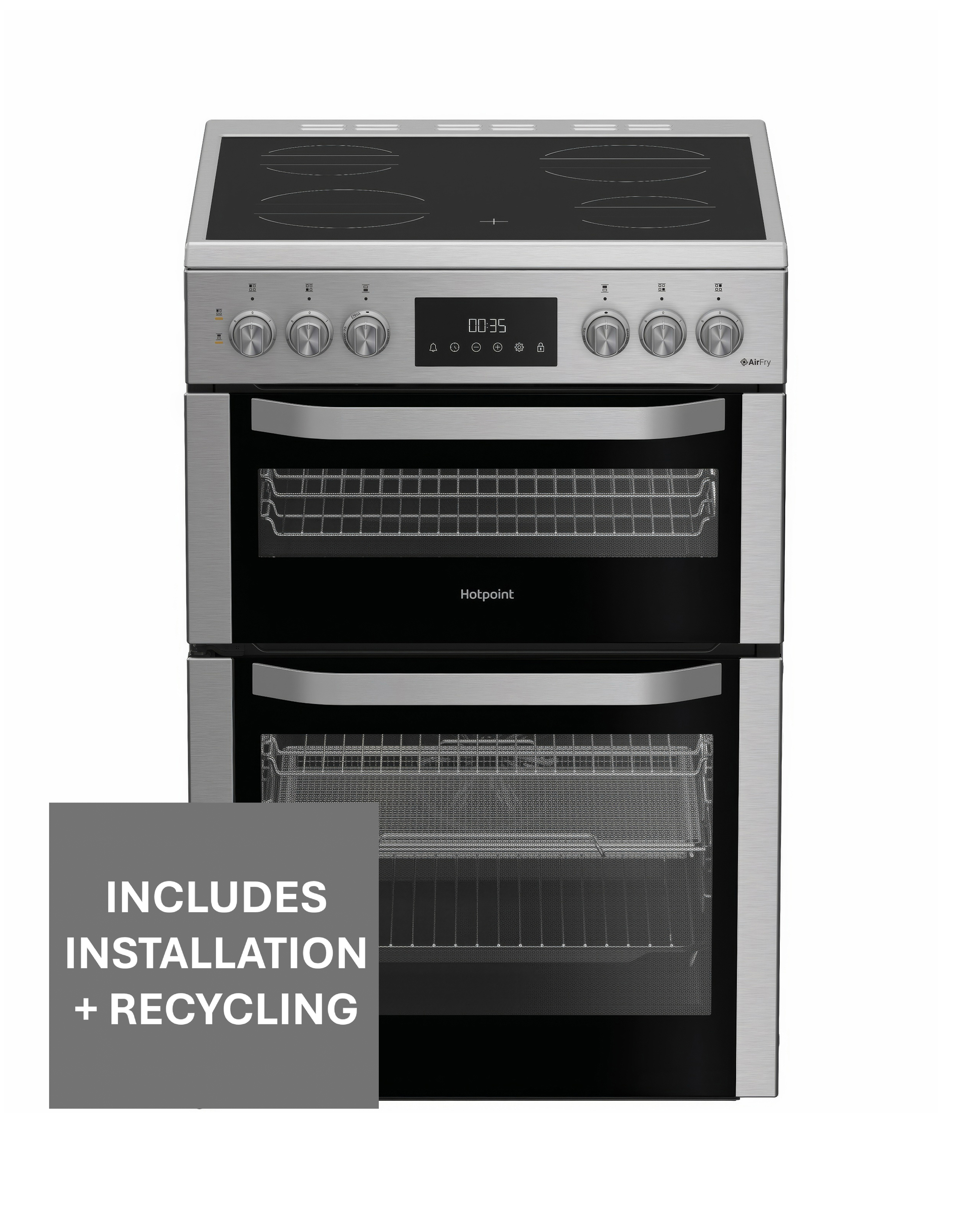 Hotpoint HDE6VDCAX Electric Cooker Inst
