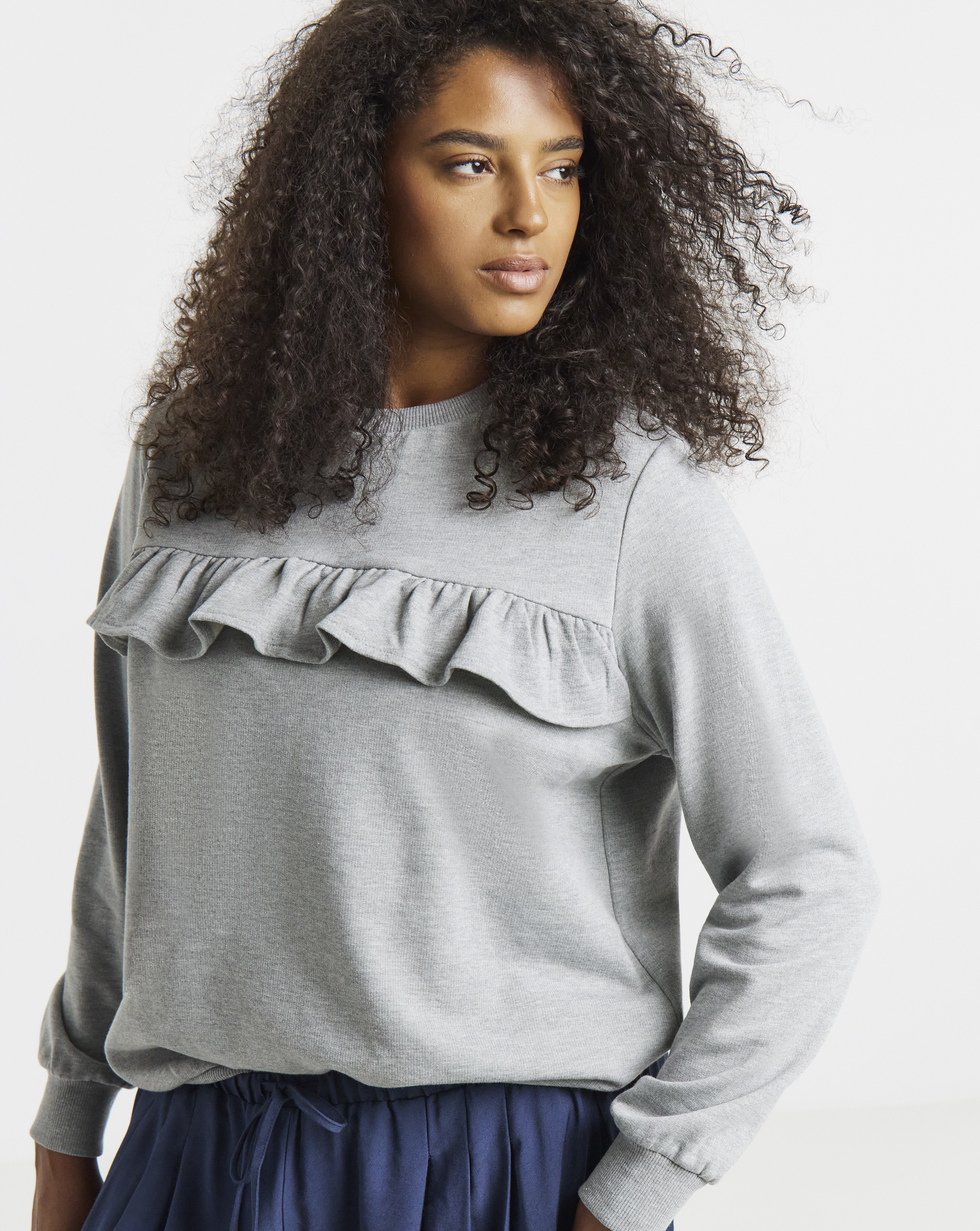 Frill Detail Sweatshirt