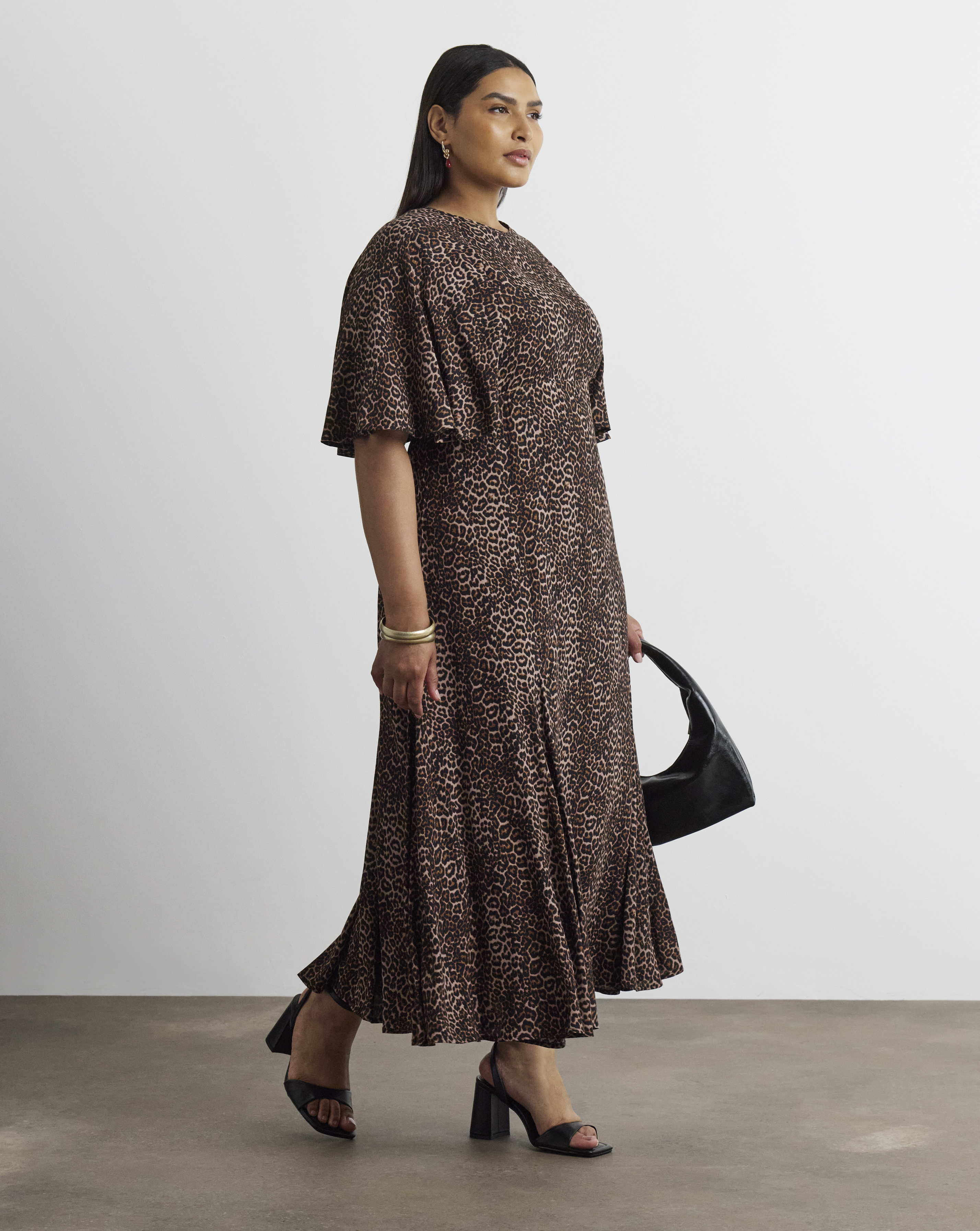 Joanna Hope Animal Print Tea Dress