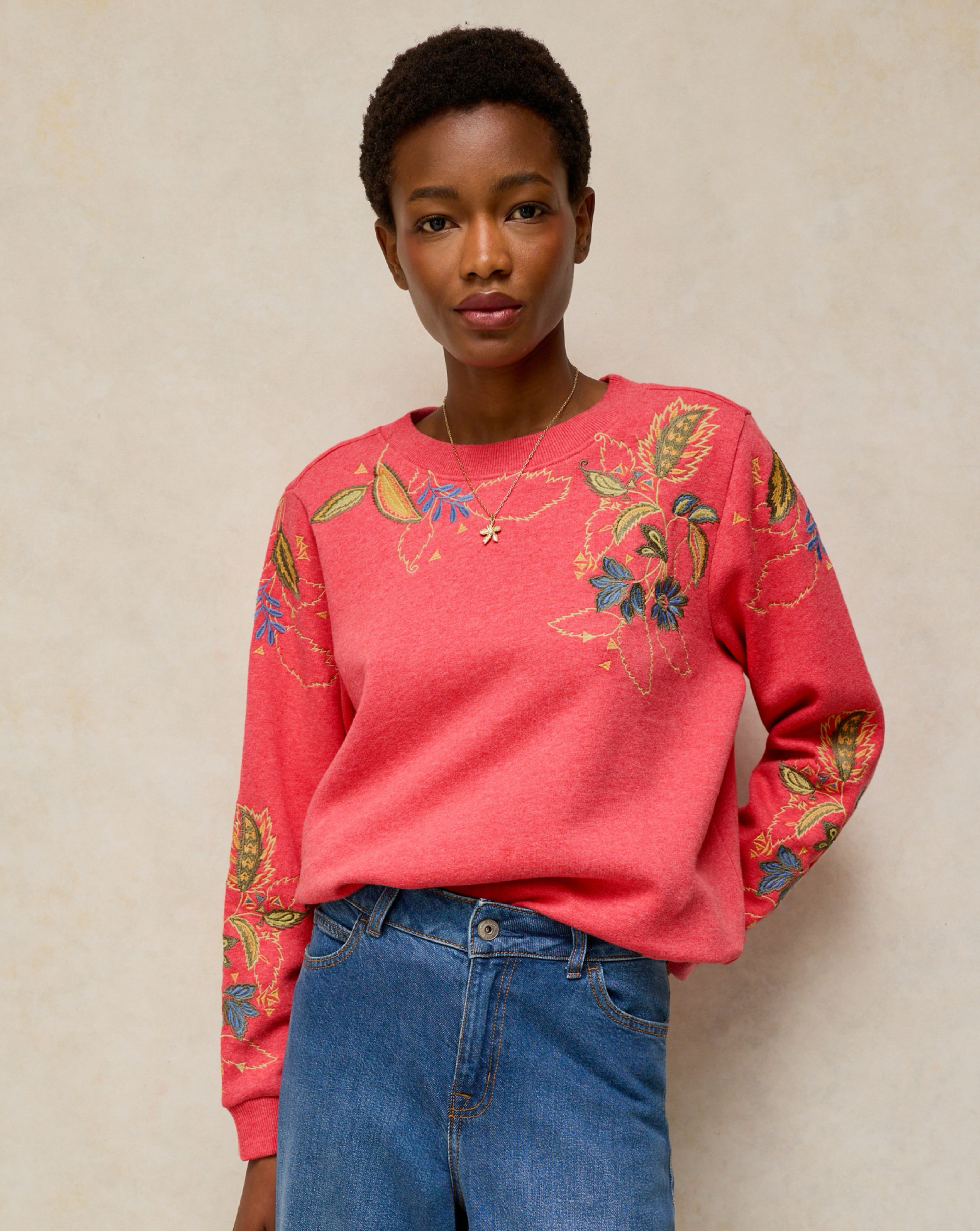 White Stuff Emb Sweat