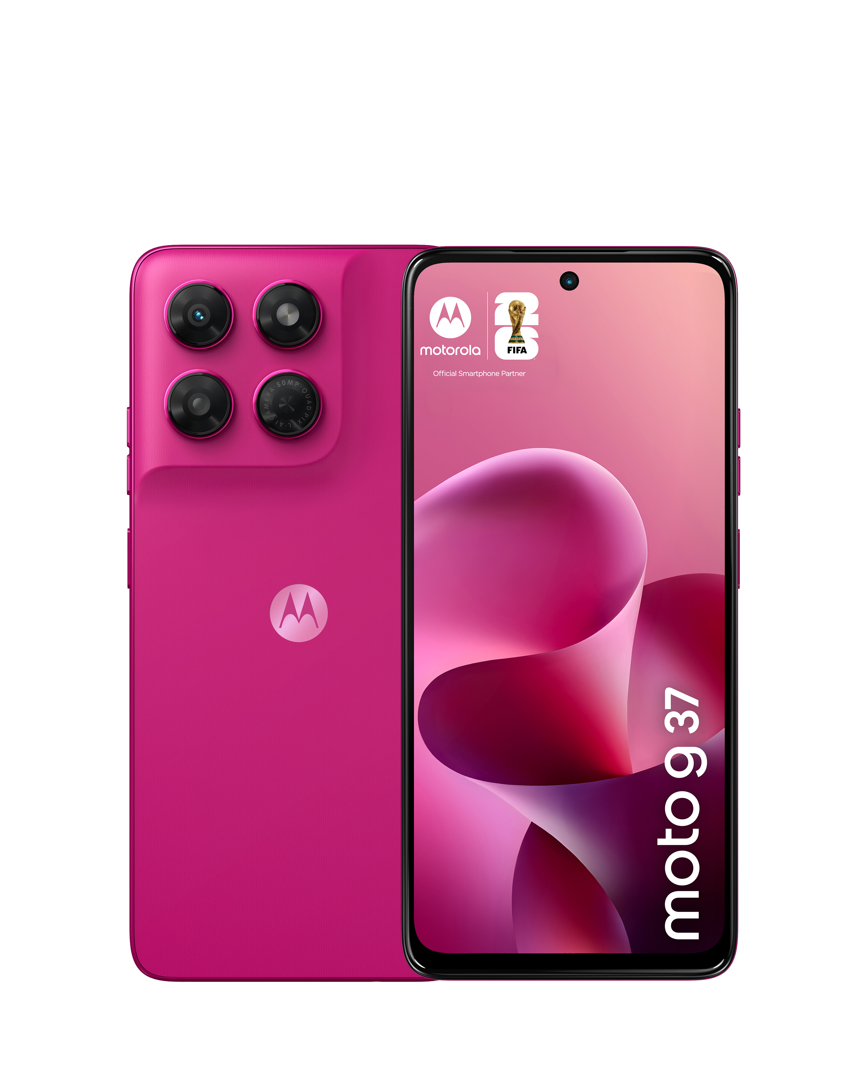 New In - Motorola Moto G37 128Gb - Fuchsia Red