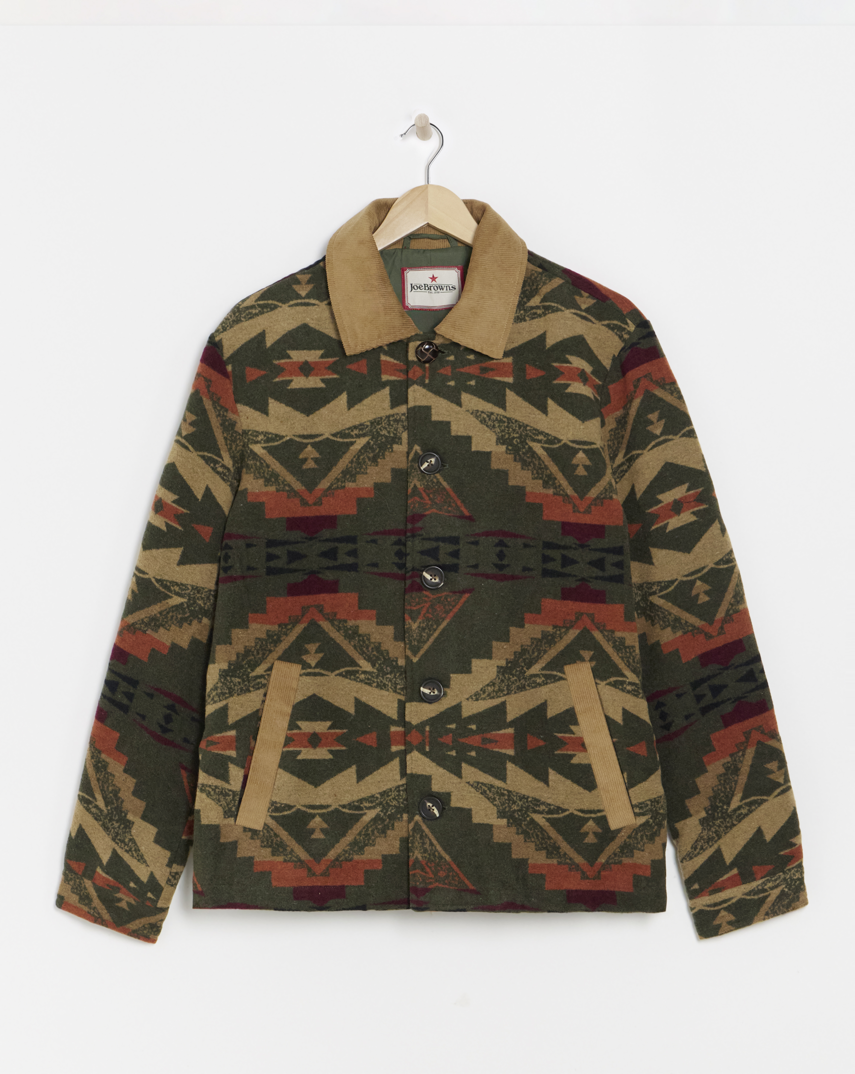 Joe Browns Men's Multi Aztec Wool Mix Jacket Size 2XL 51/53 - Image 2