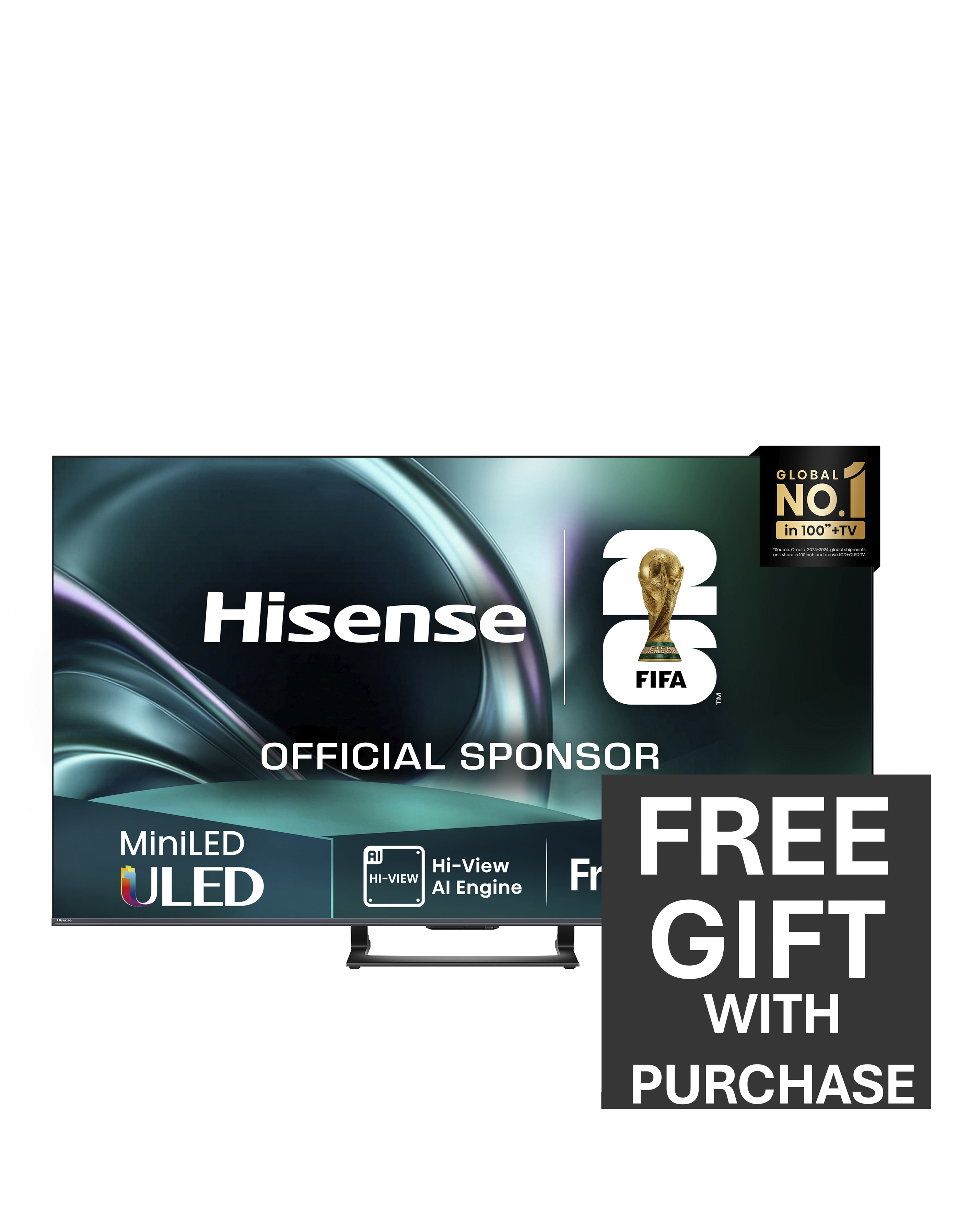 Hisense 55in 55U7QTUK Mini-LED 4K UHD TV