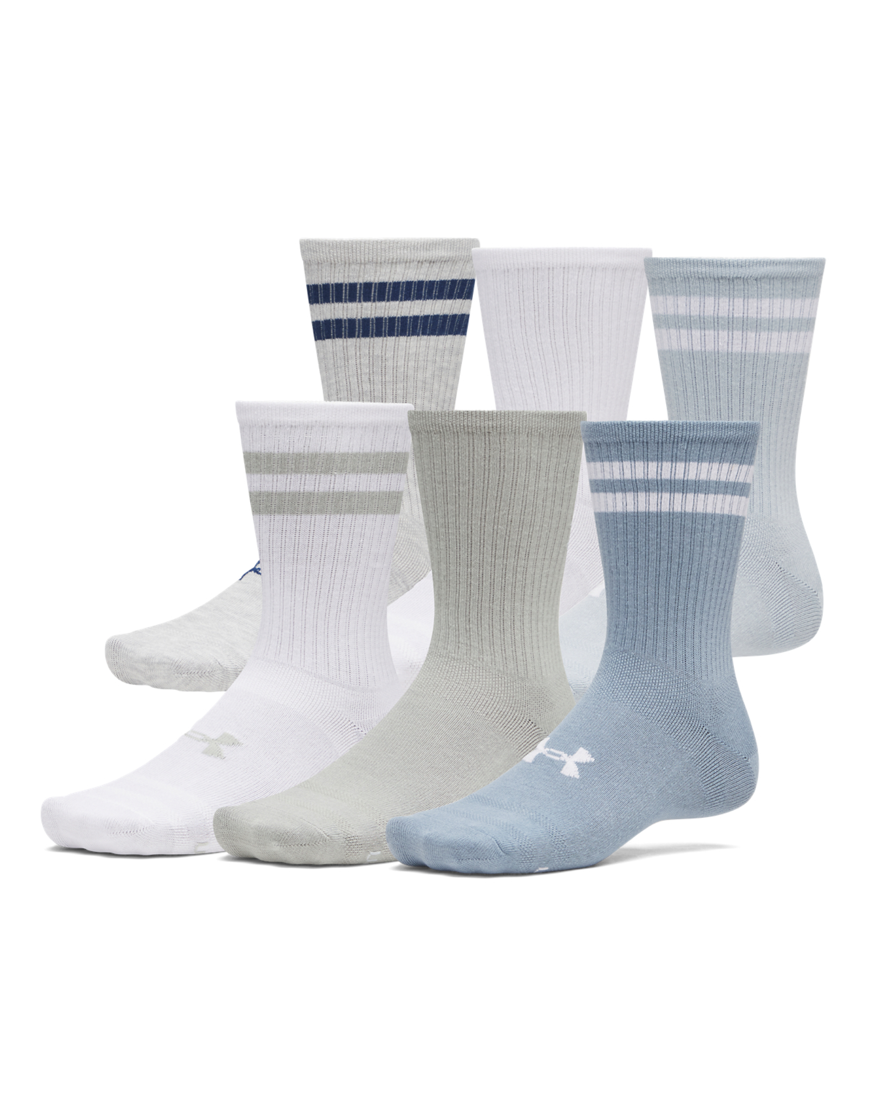 Under Armour Essential 6 Pack Crew Socks