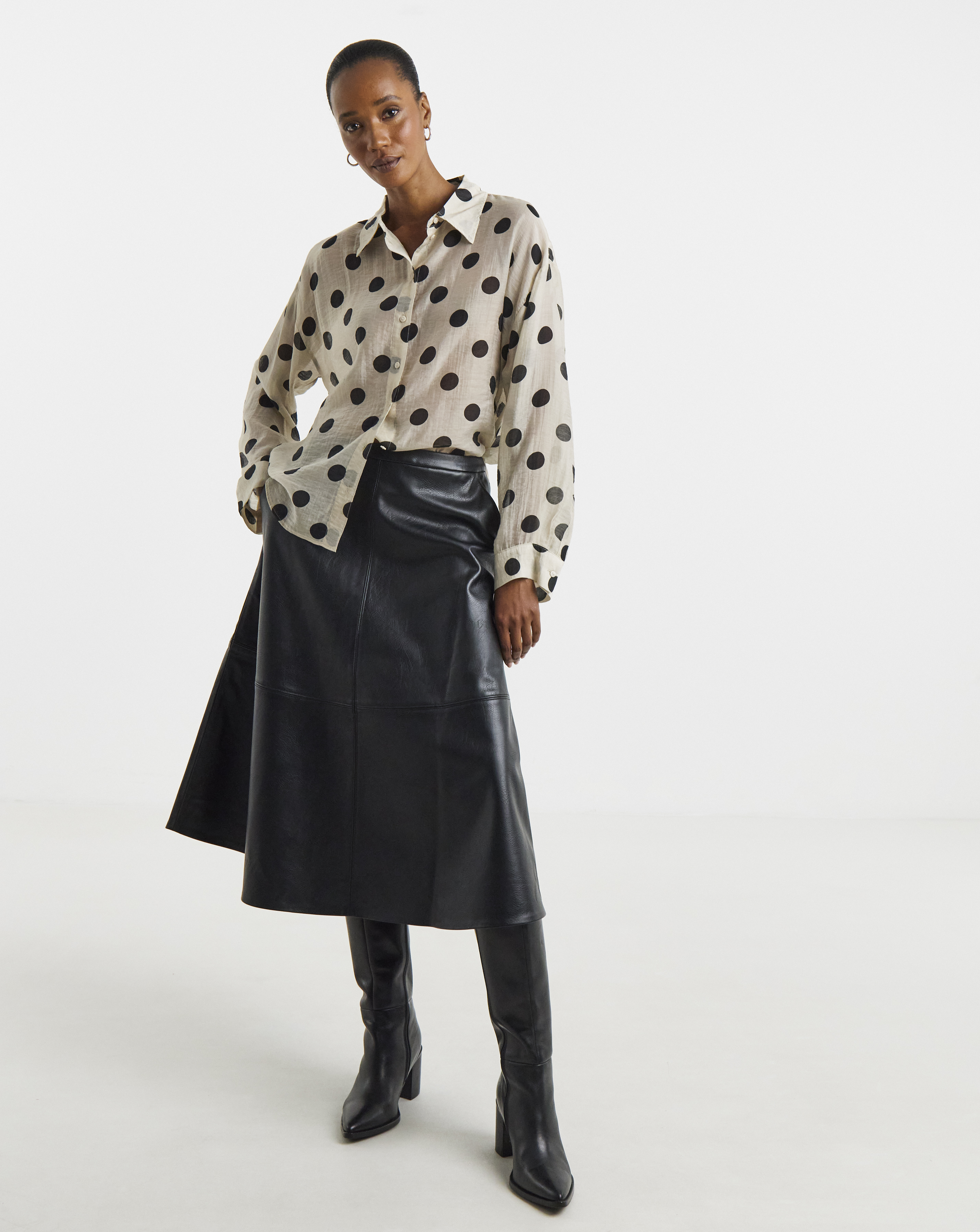 JDY Spot Print Shirt