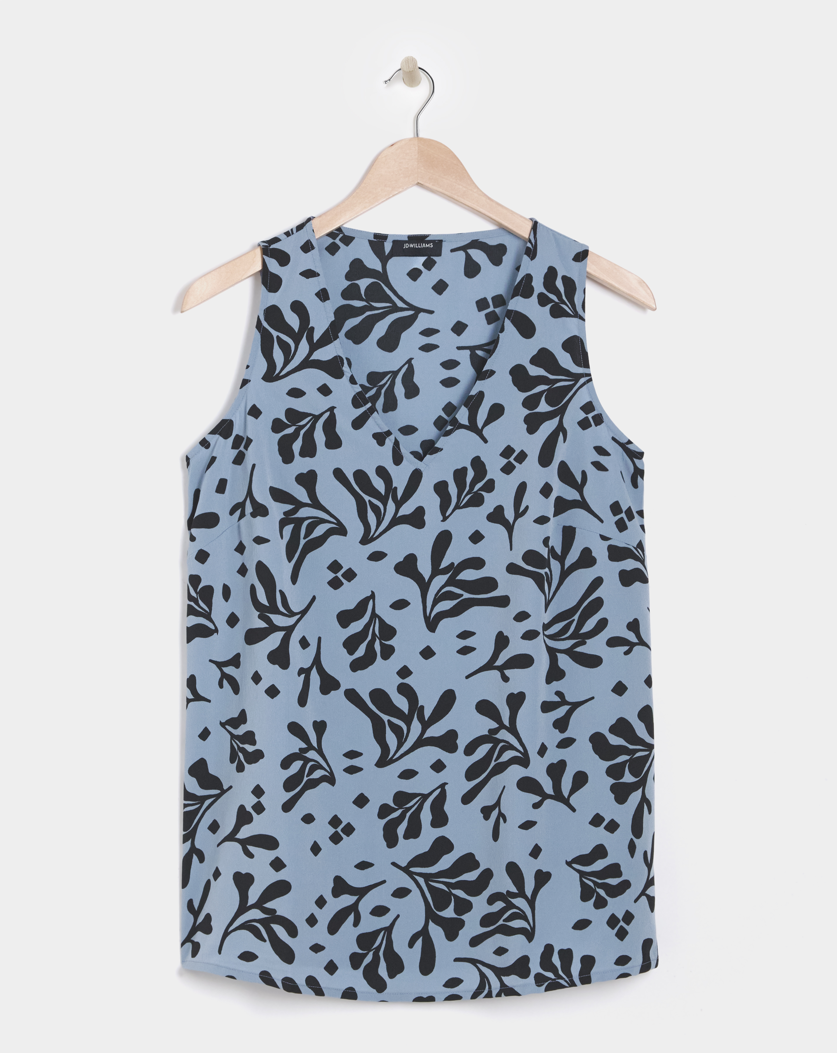Printed V Neck Vest