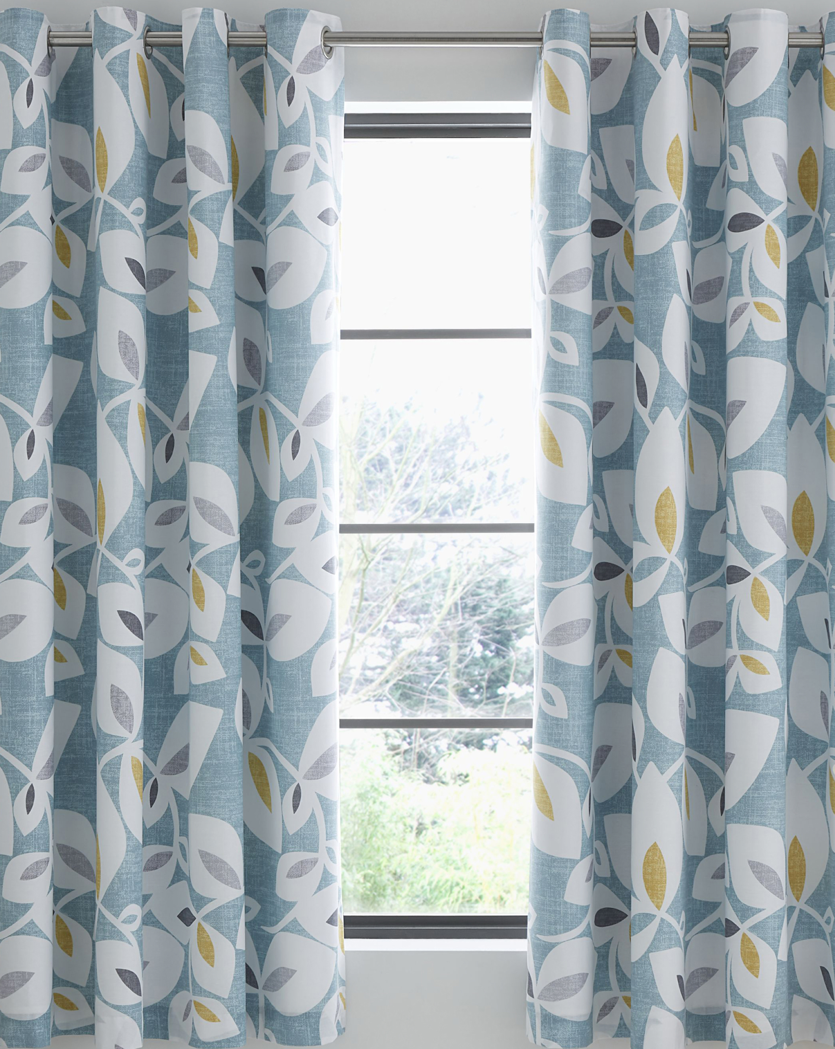Catherine Lansfield Inga Leaf Curtains