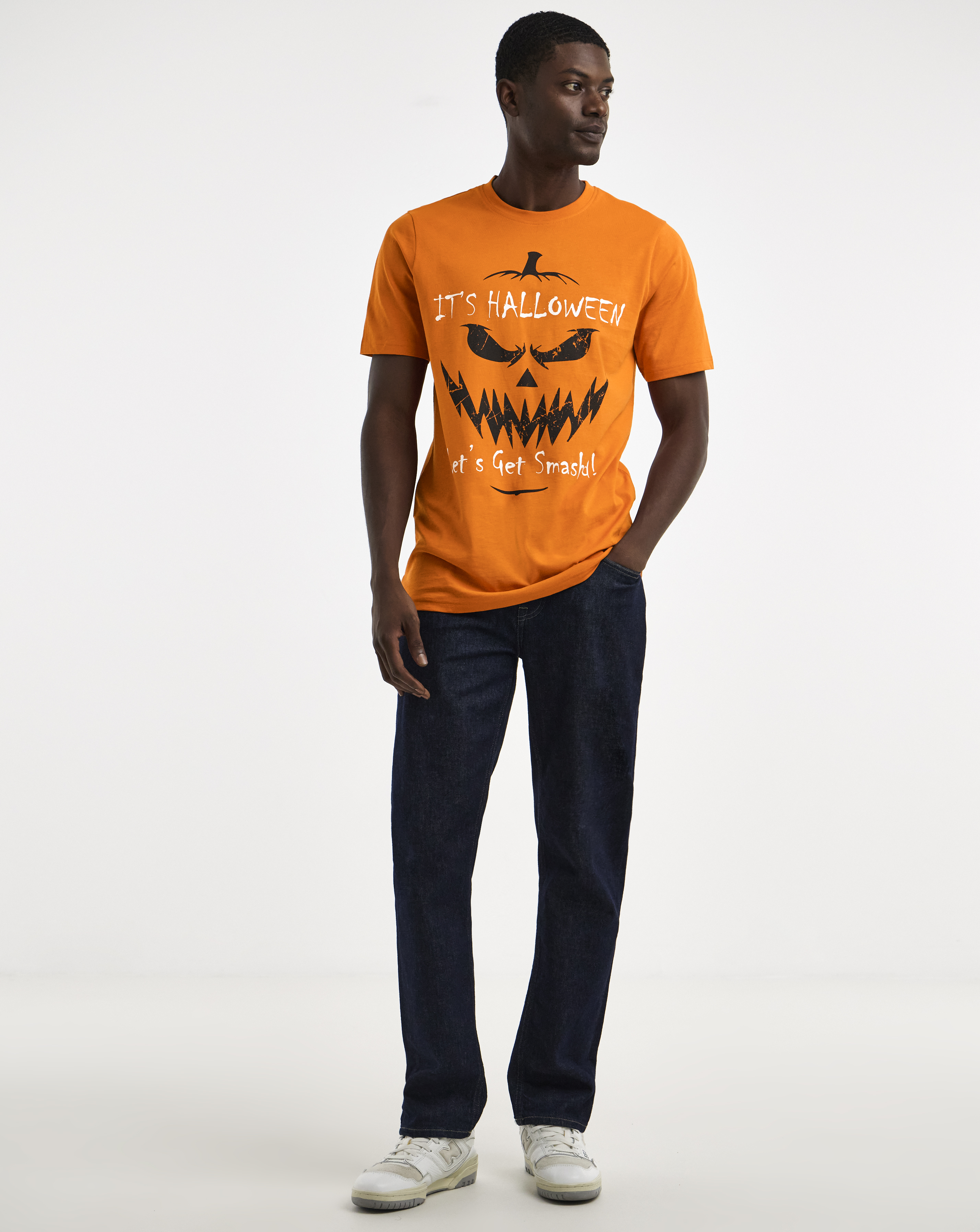 Pumpkin Halloween Graphic T-Shirt Long
