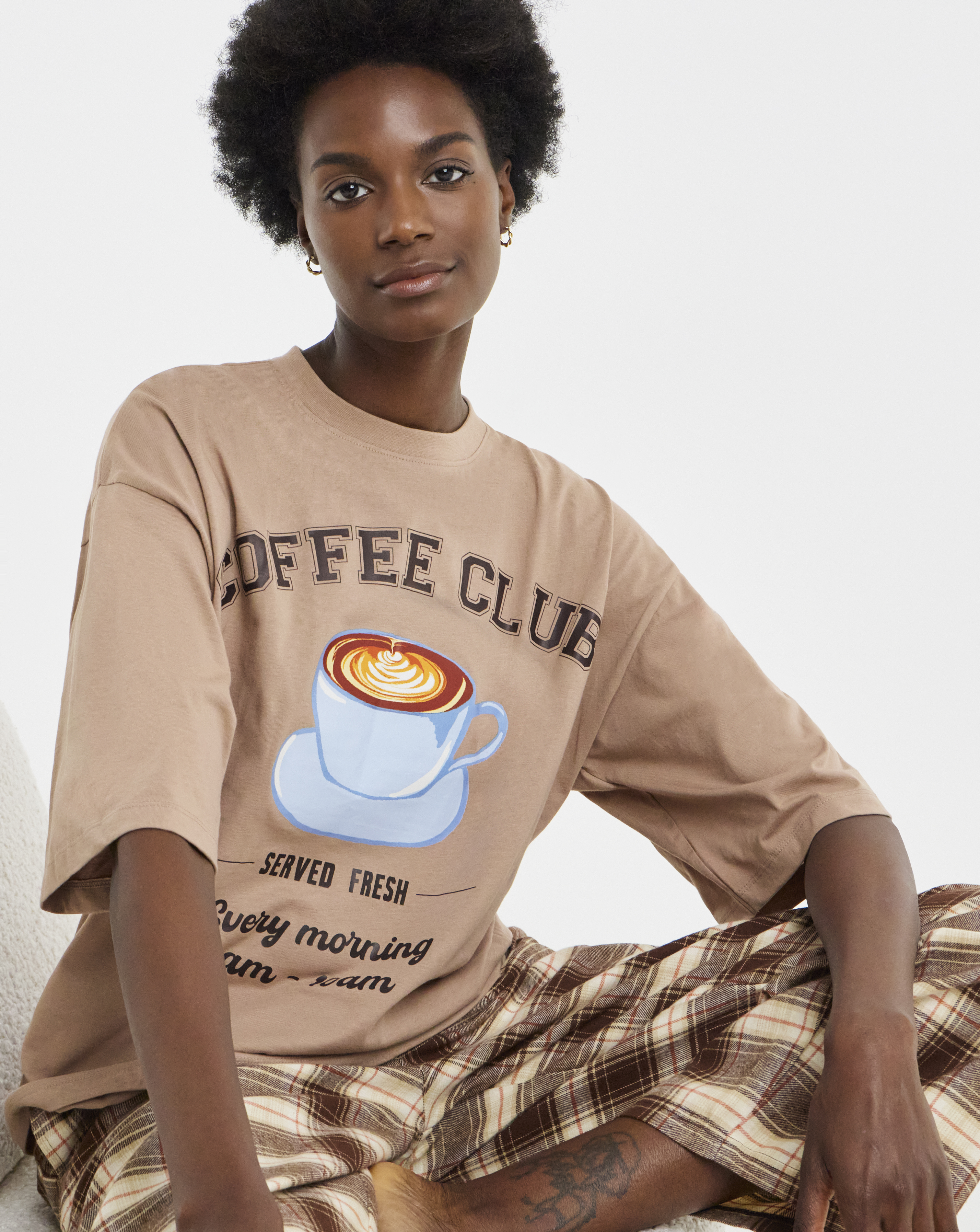 Pretty Secrets Coffee Club Pyjama Set