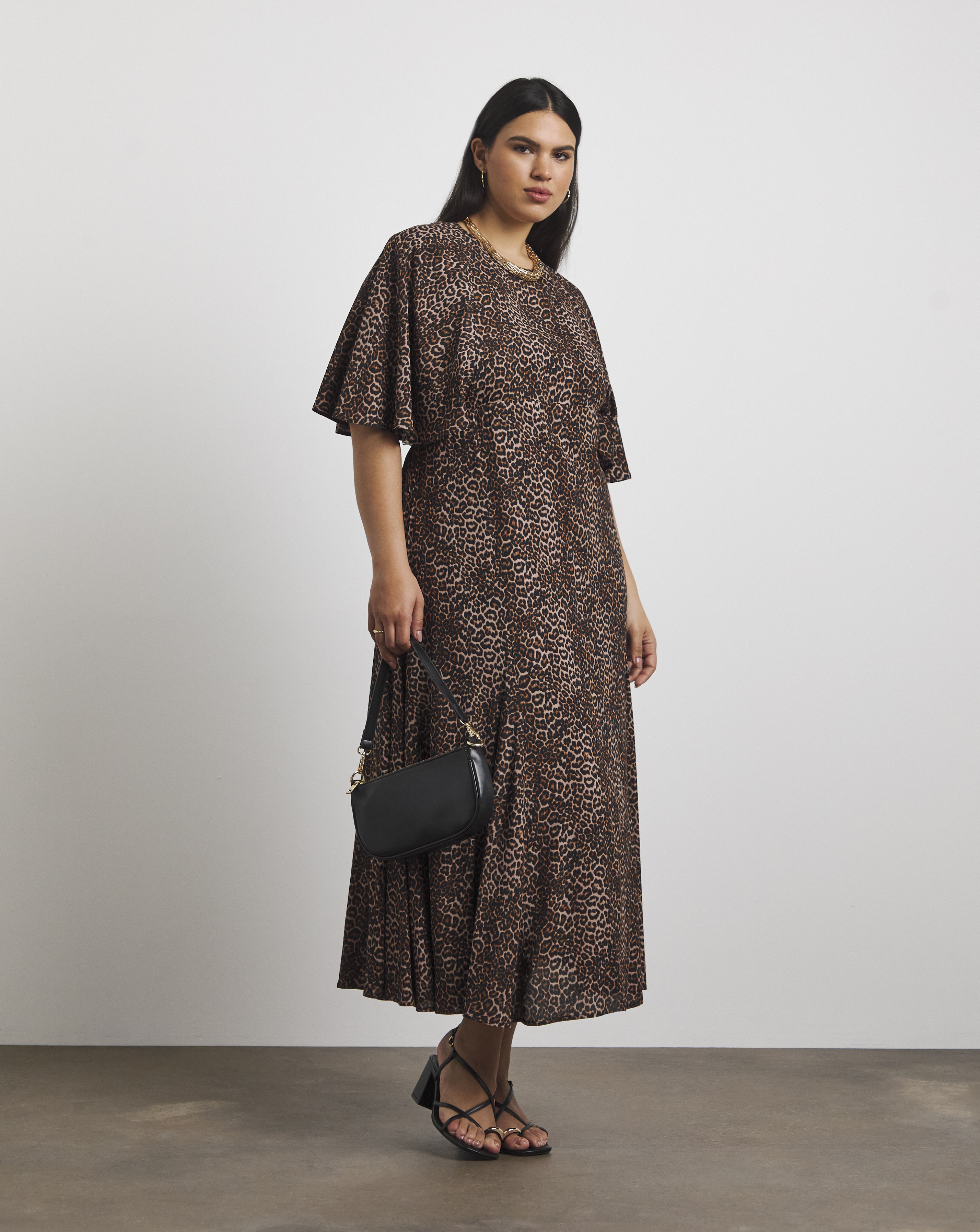 Joanna Hope Animal Print Tea Dress