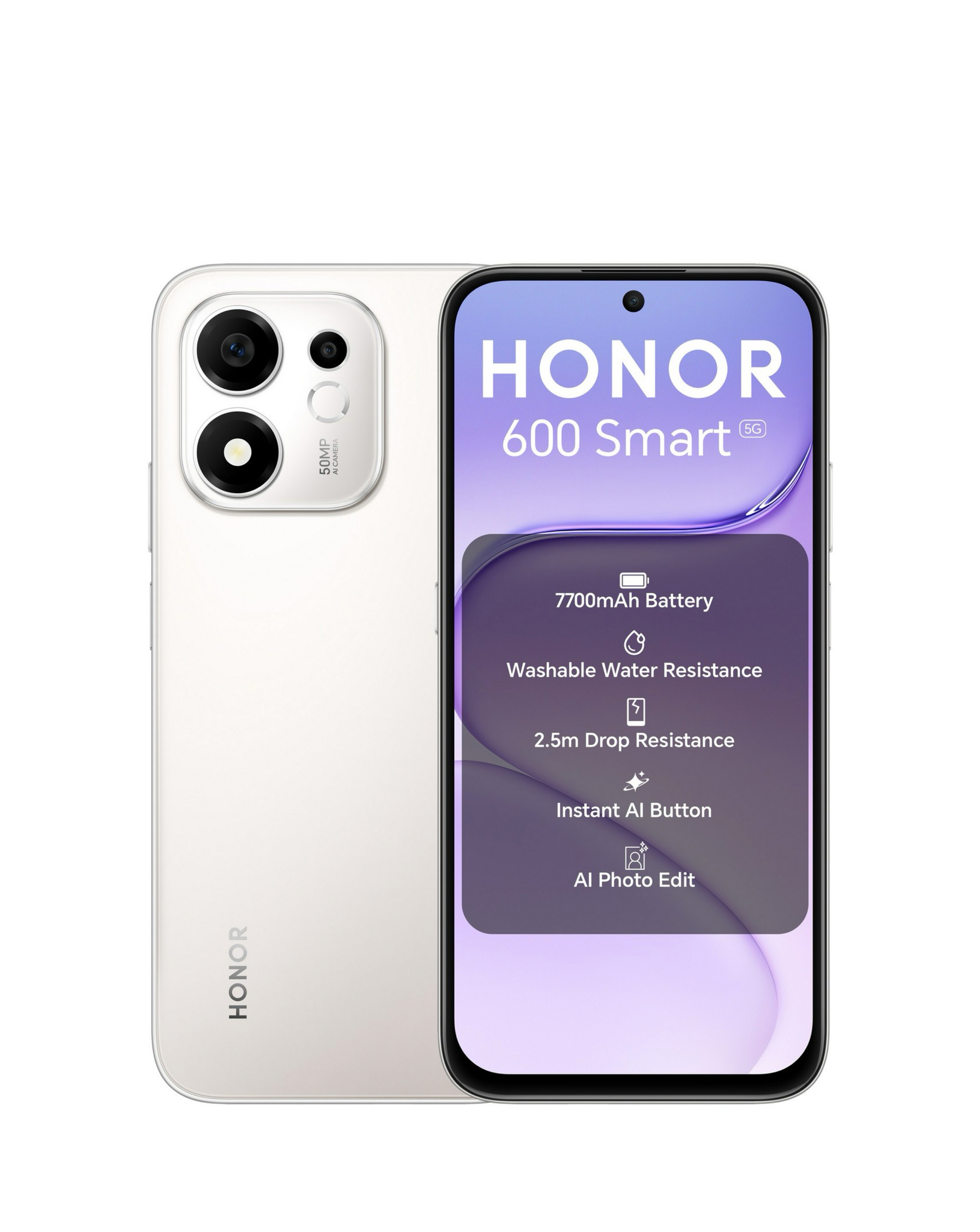 New In - Honor 600 Smart 5G 128GB - Meteor Silver