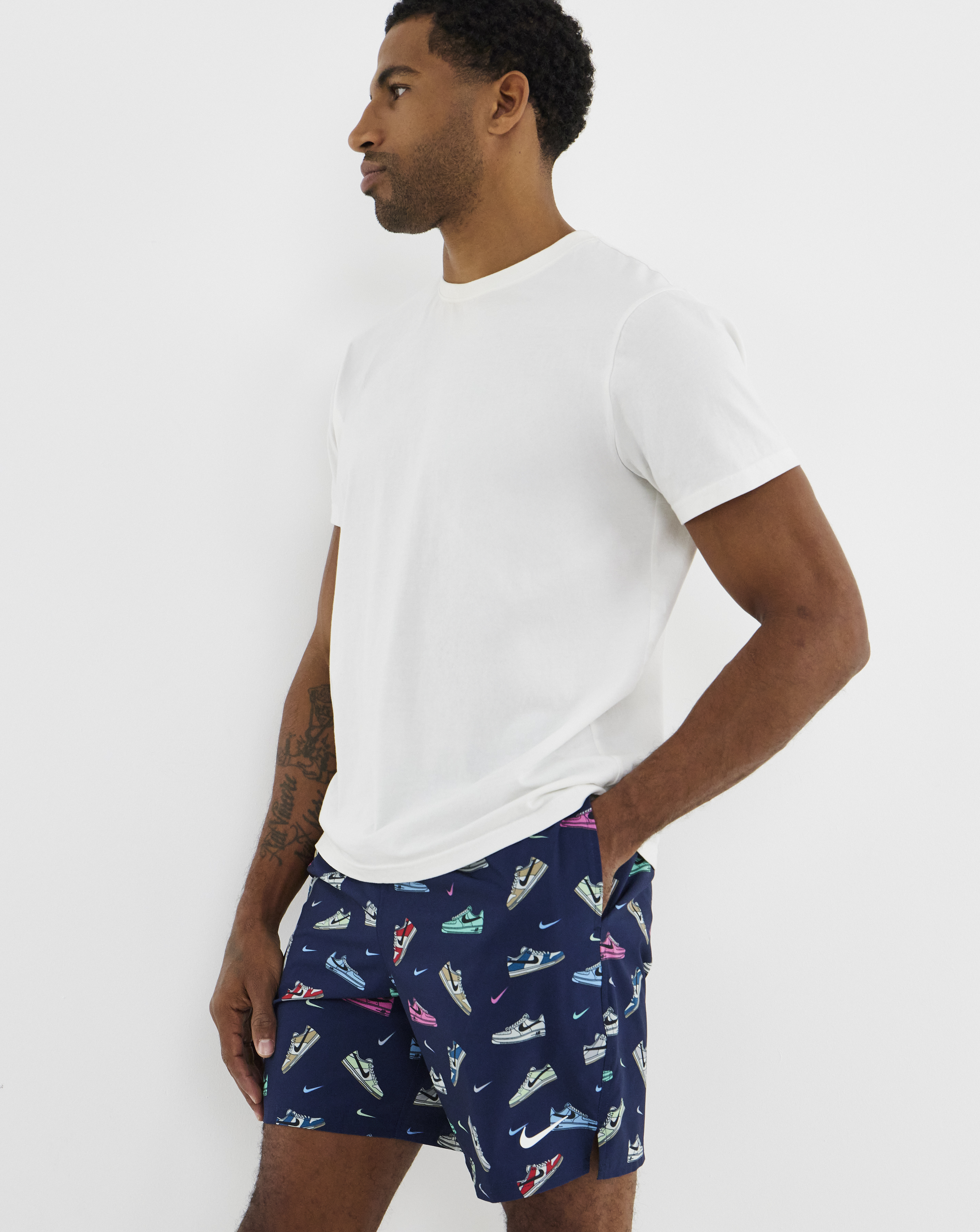 Nike 7 Inch Trainer Print Swim Shorts