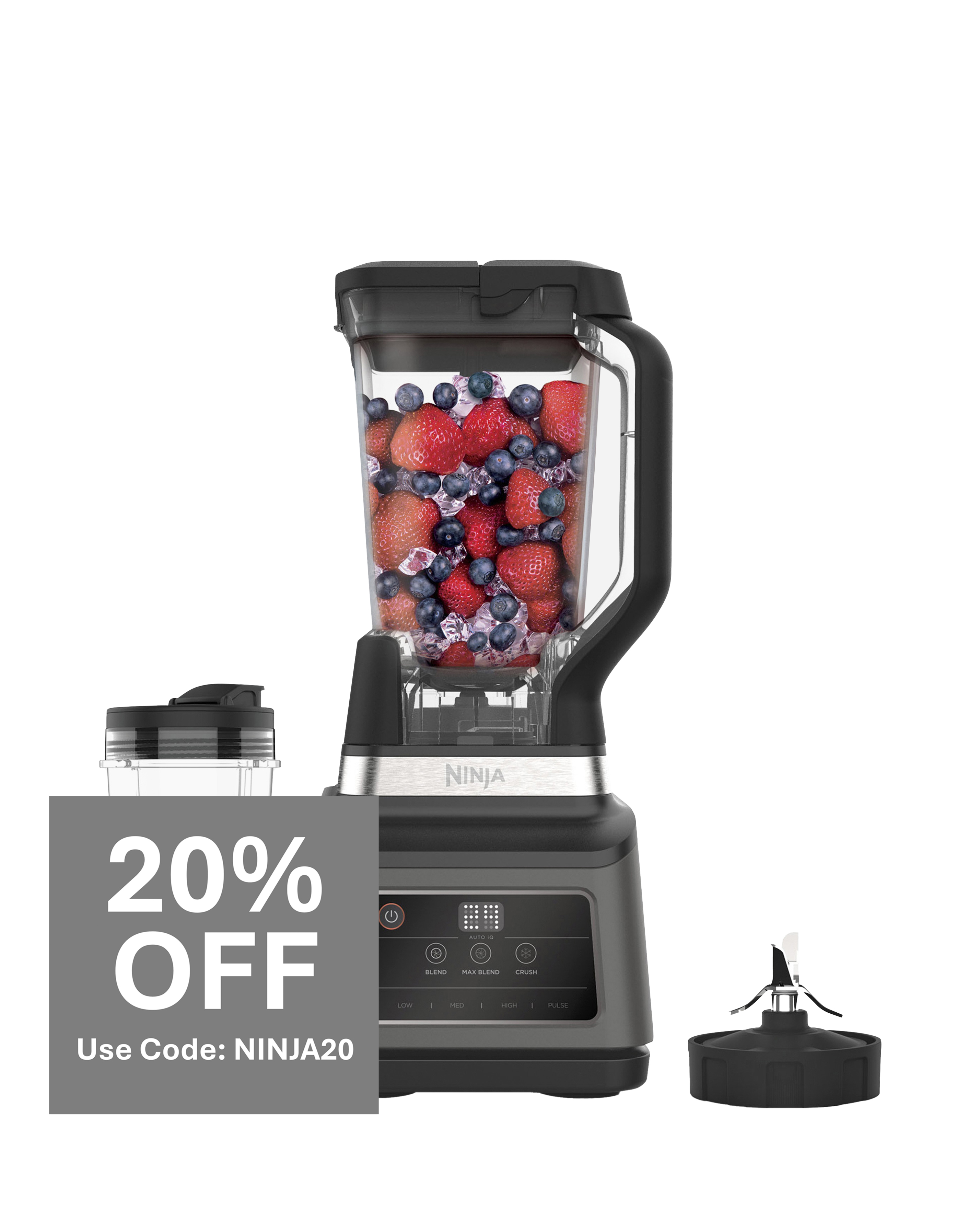 Ninja 2-in-1 Blender with Auto-iQ BN750UK