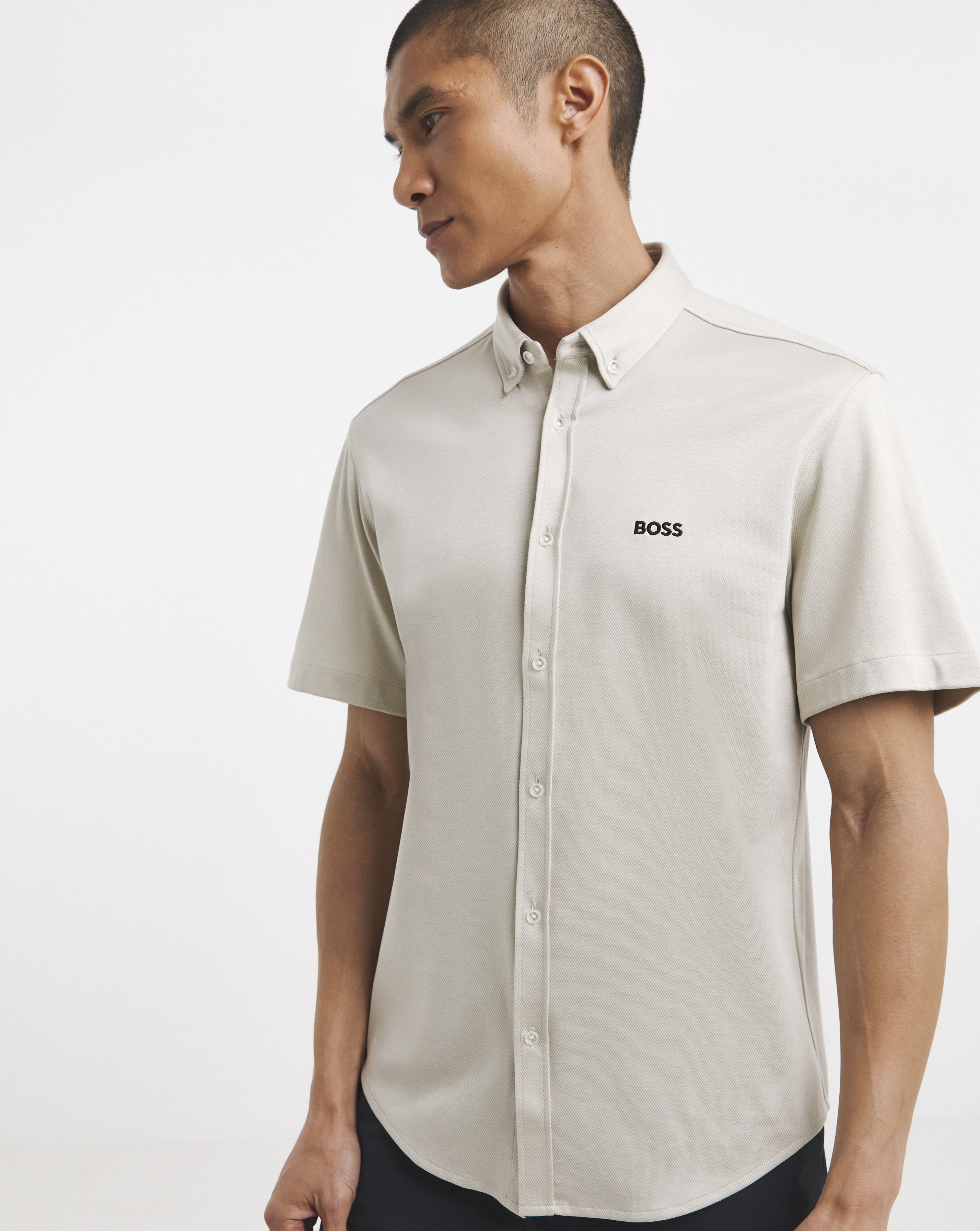 BOSS Motion Stretch Shirt - Light Beige