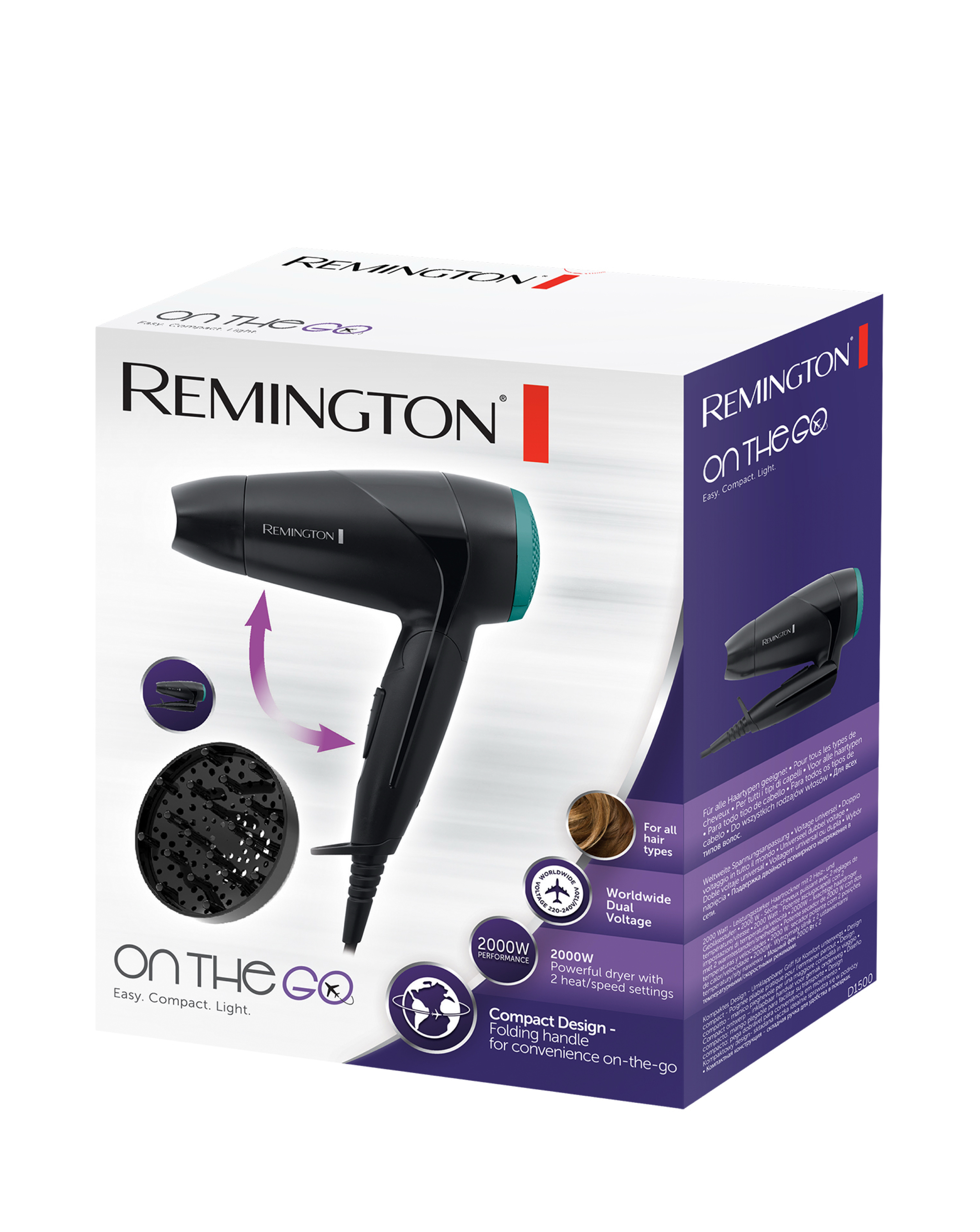 New In - Remington Travel Dryer + Diffuser