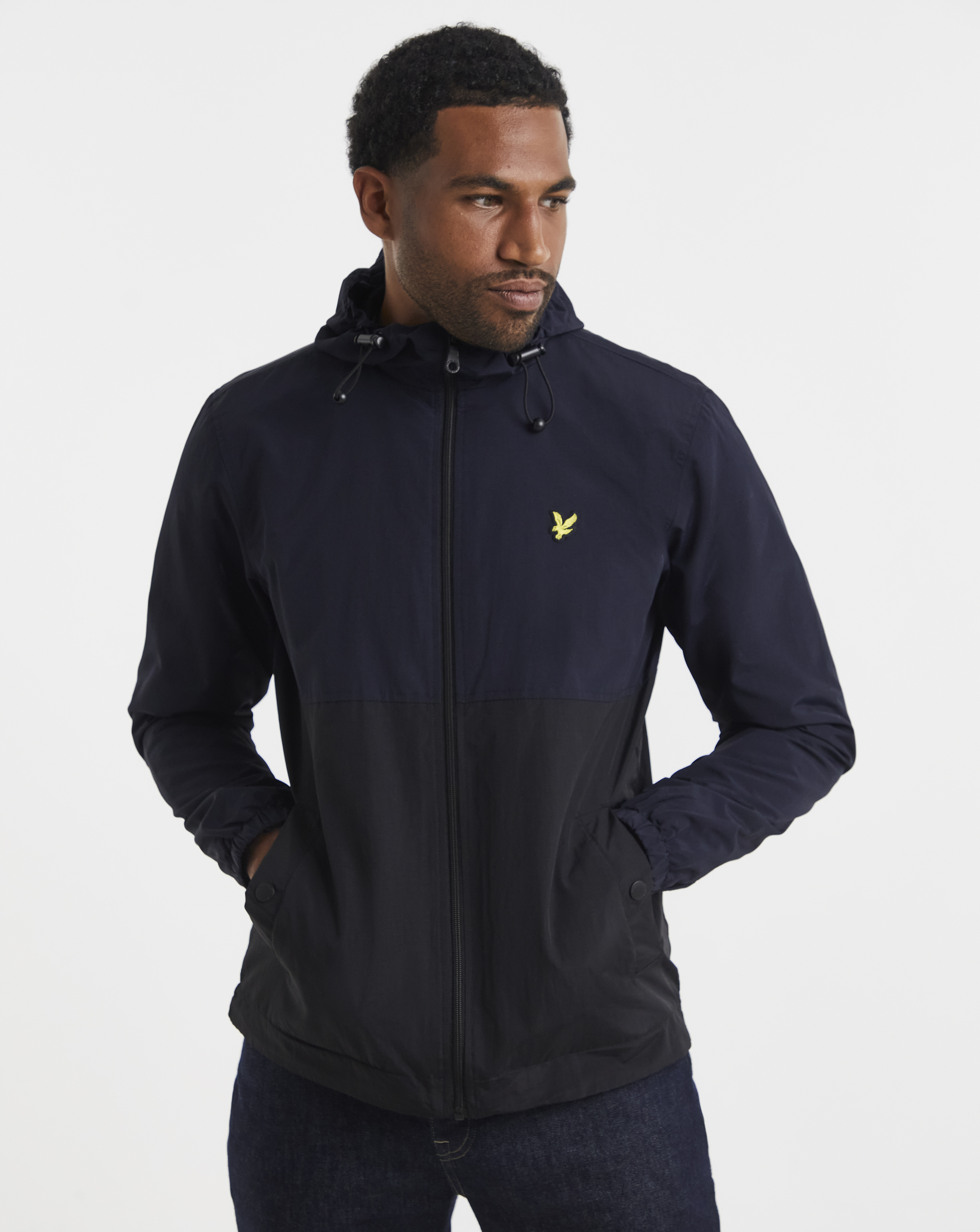 New In - Lyle & Scott Colourblock Hooded Jacket