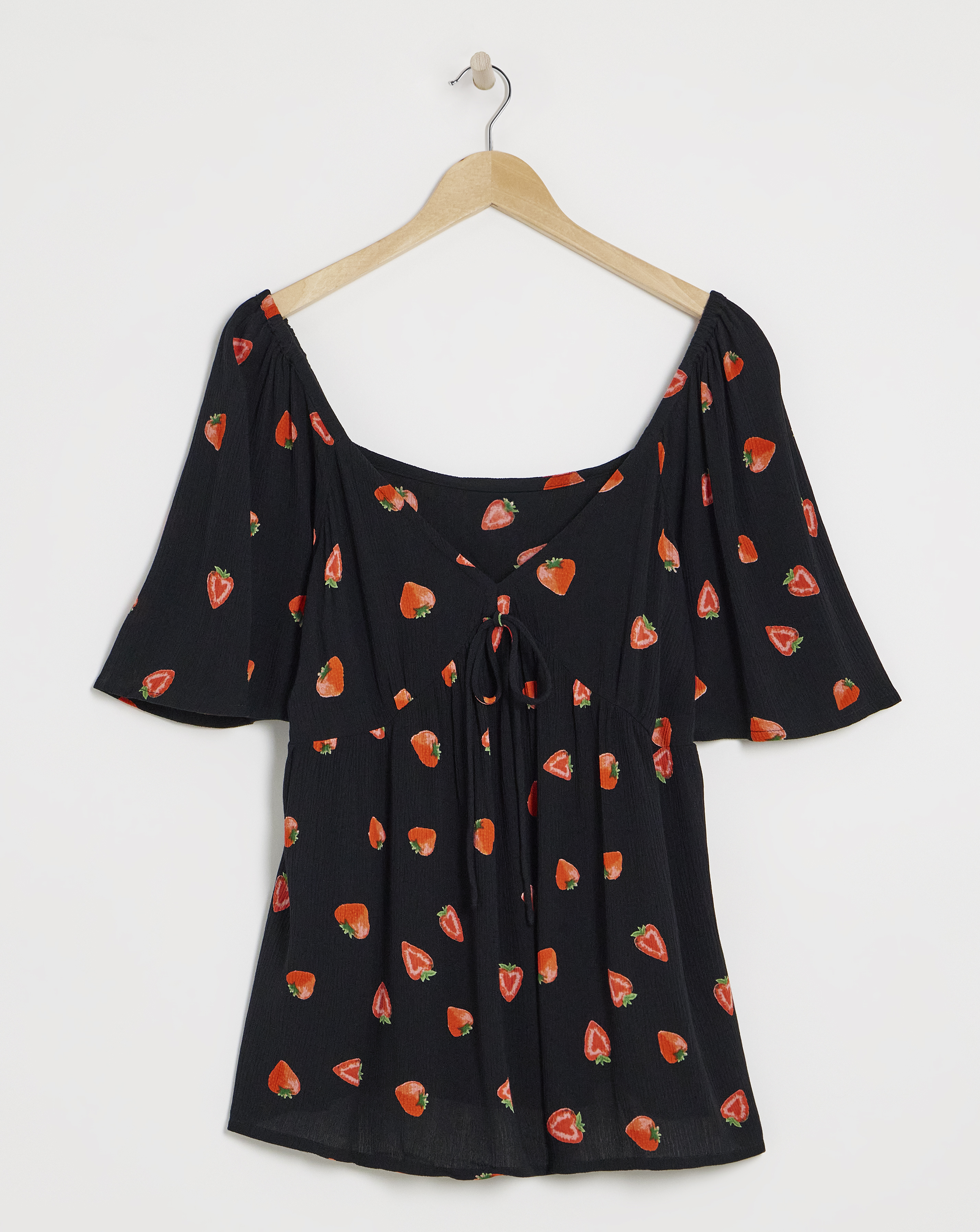 Simply Be Crinkle Short Sleeve Blouse