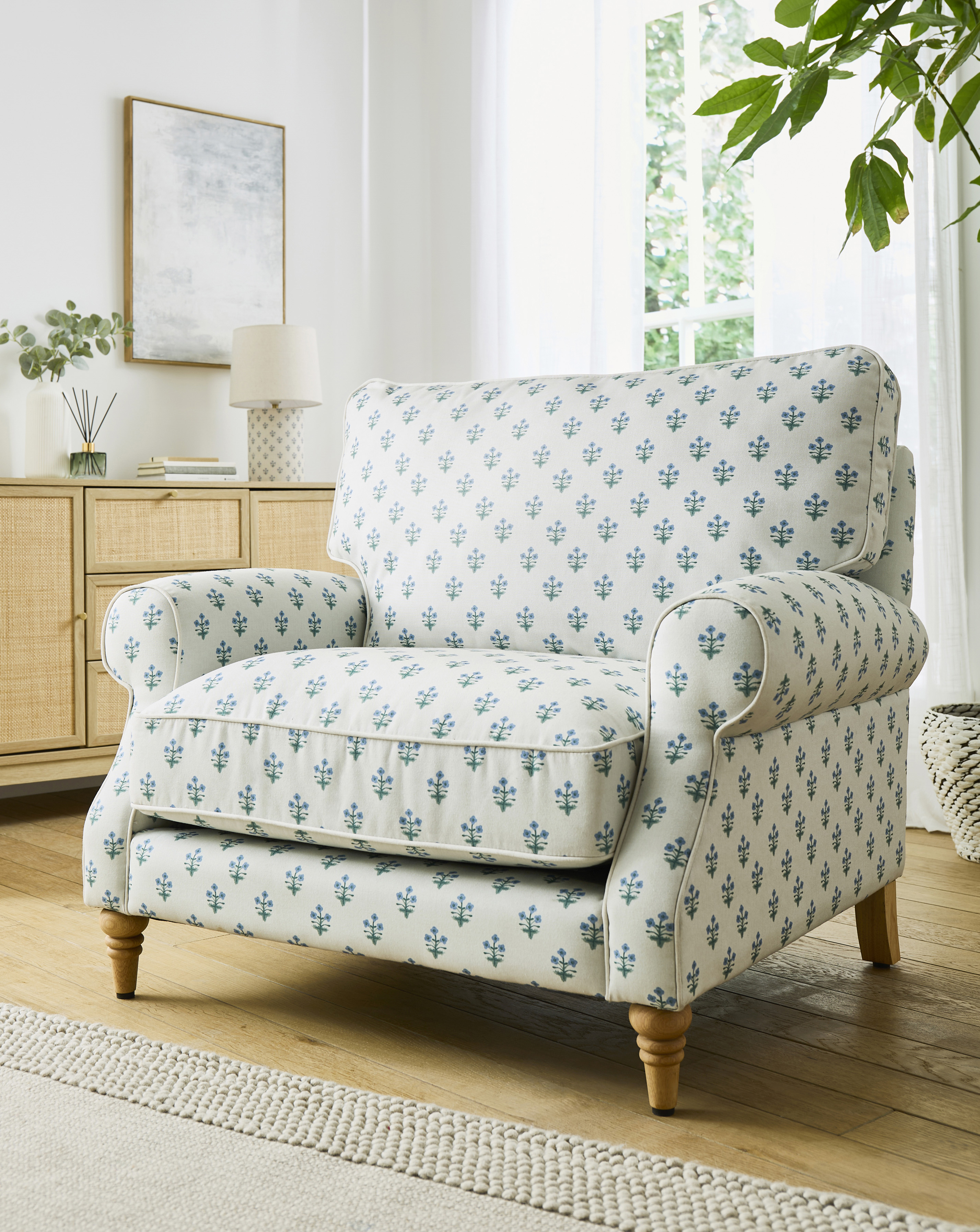 New In - Naomi Floral Armchair