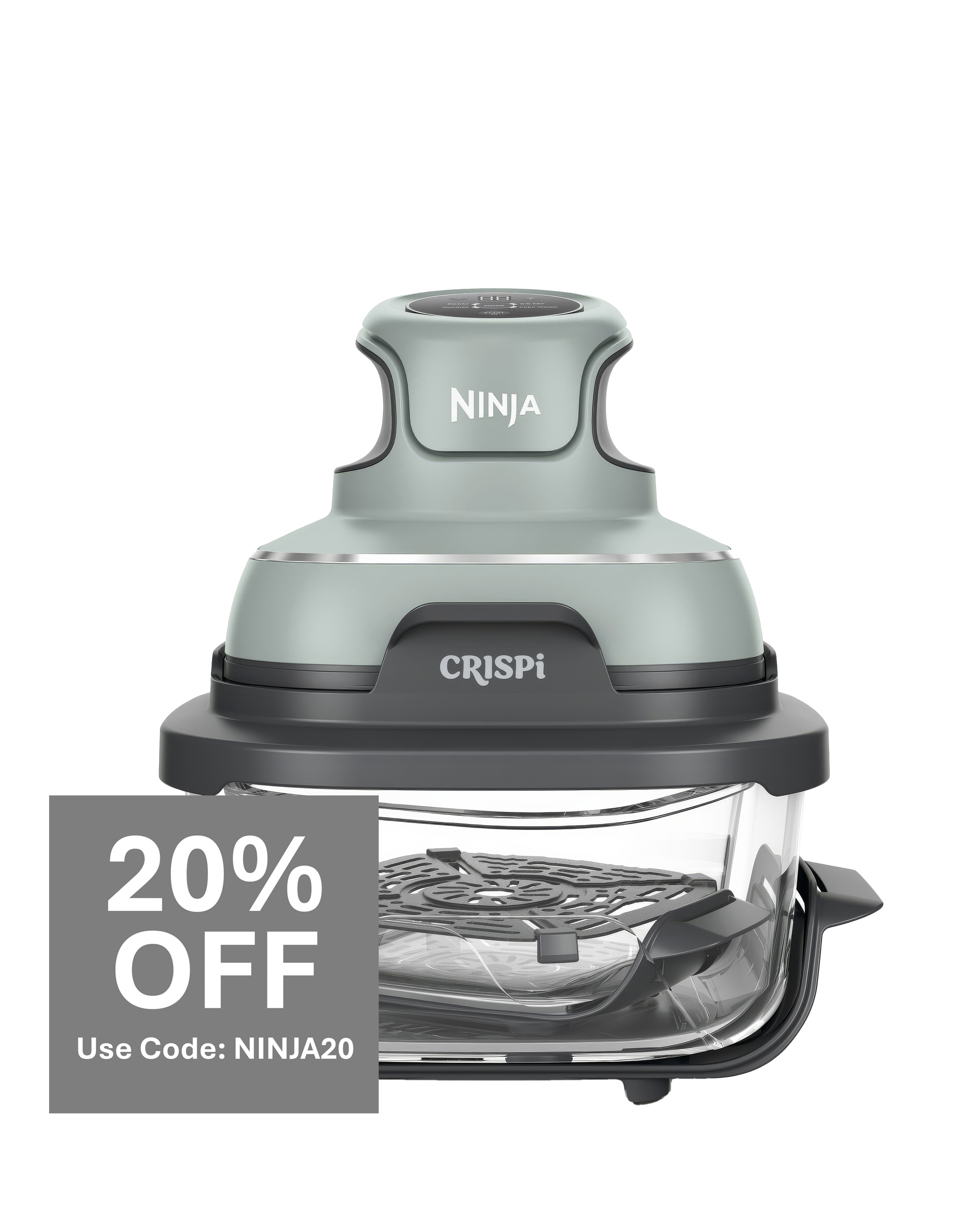 Ninja Crispi 4-in-1 Portable Air Fryer - Sage