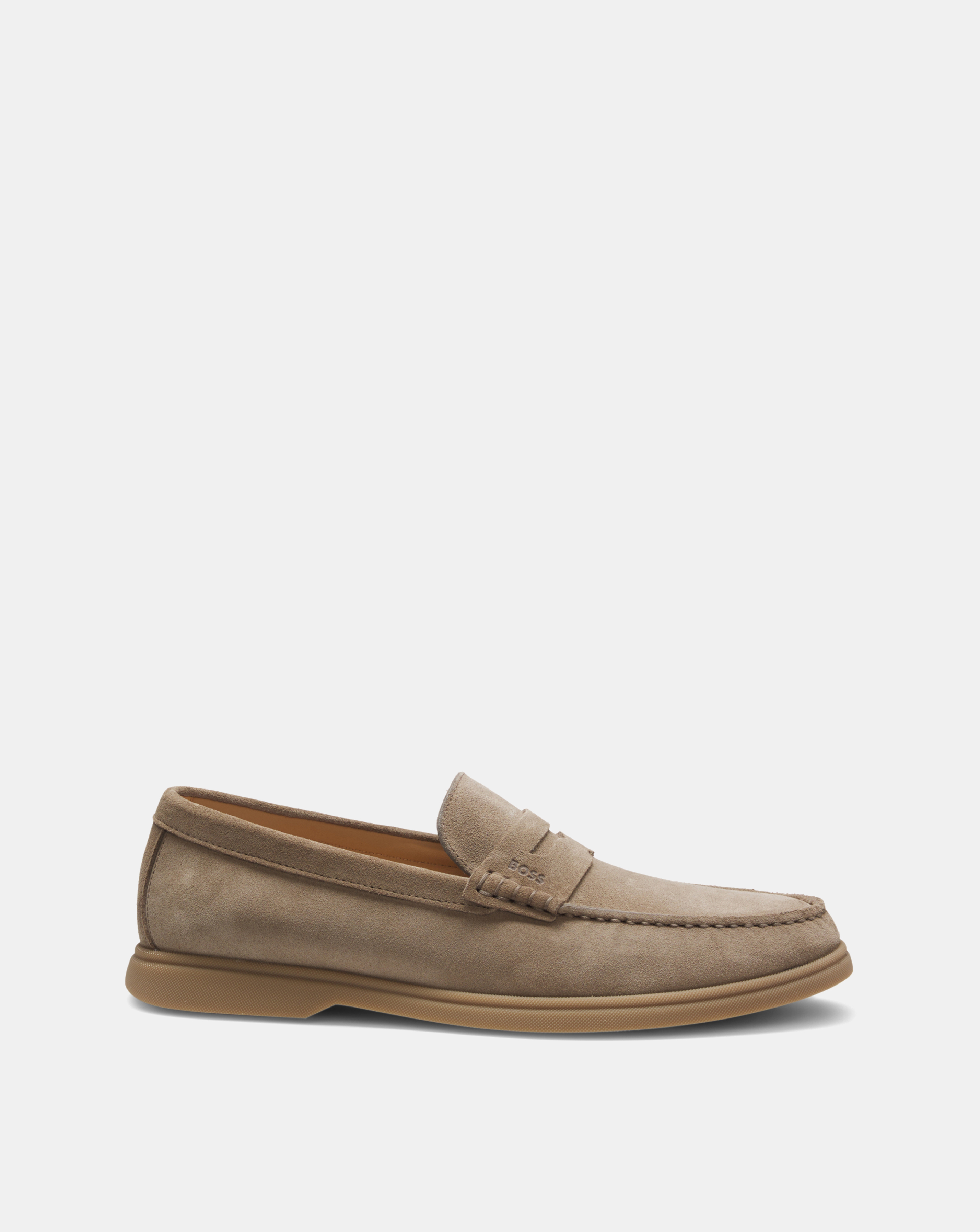 New In - BOSS Suede Loafer - Beige