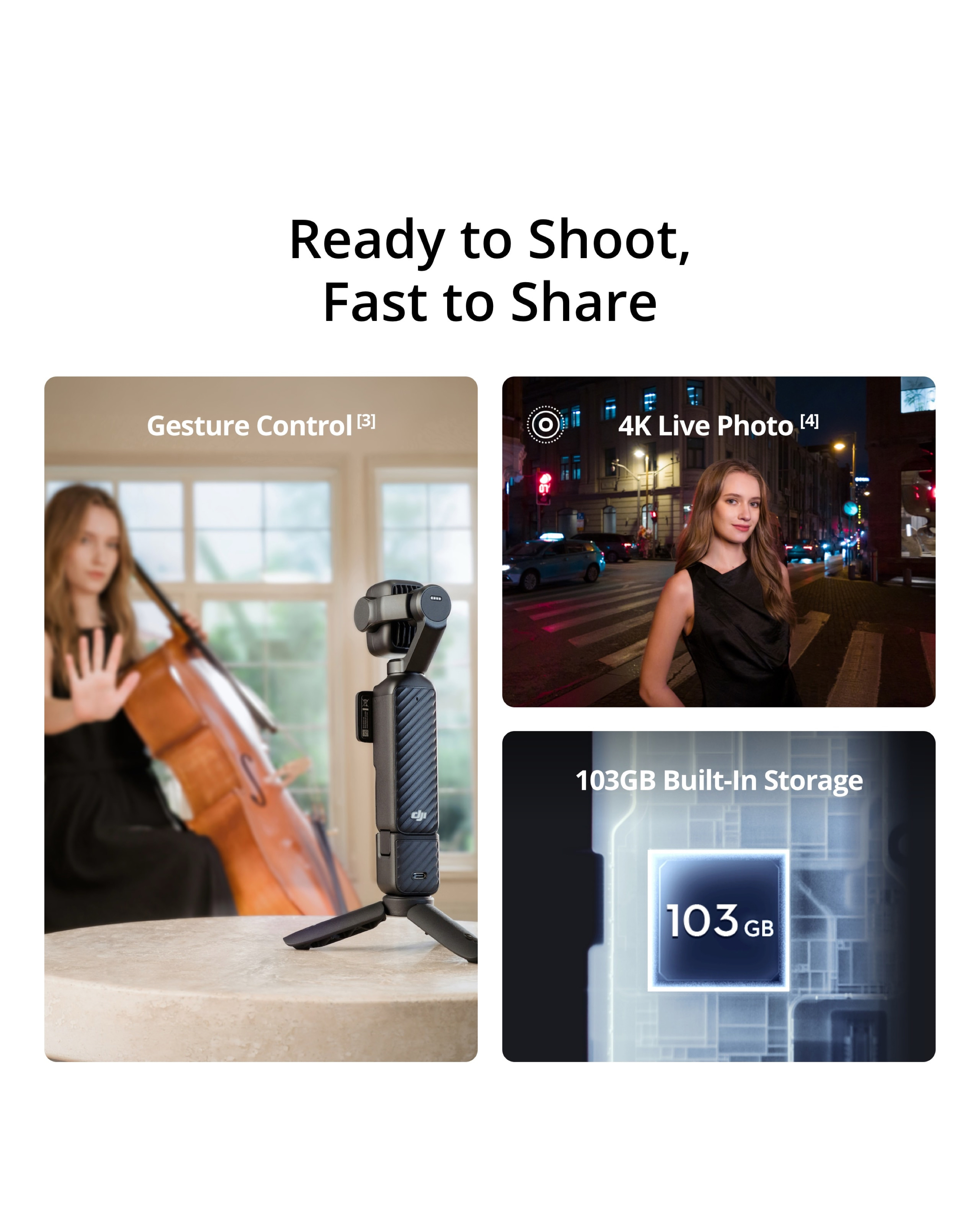 View 4 of DJI Osmo Pocket 4P Handheld Gimbal Camer