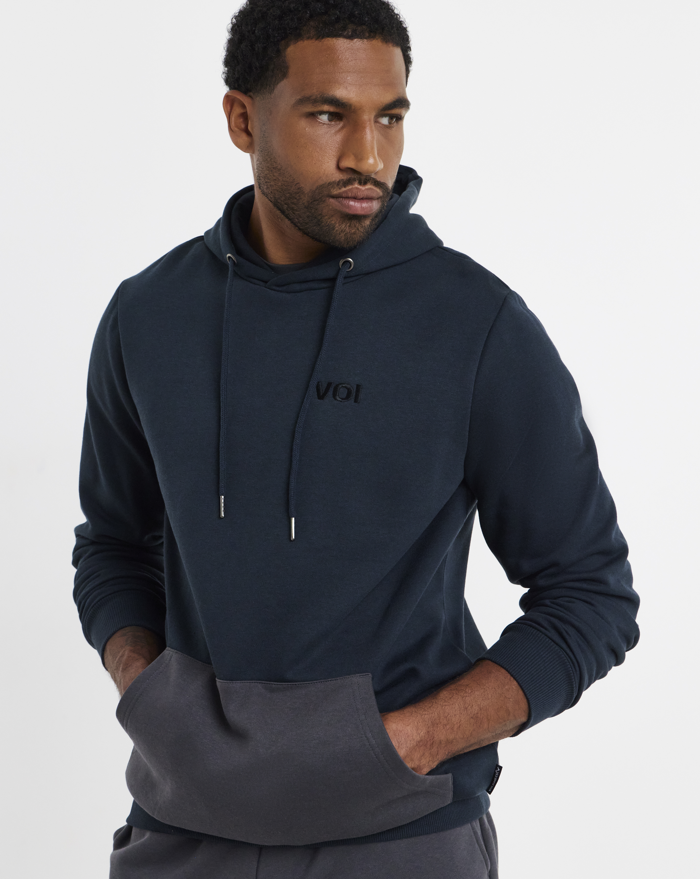 Voi Contrast Overhead Hoodie Long Length