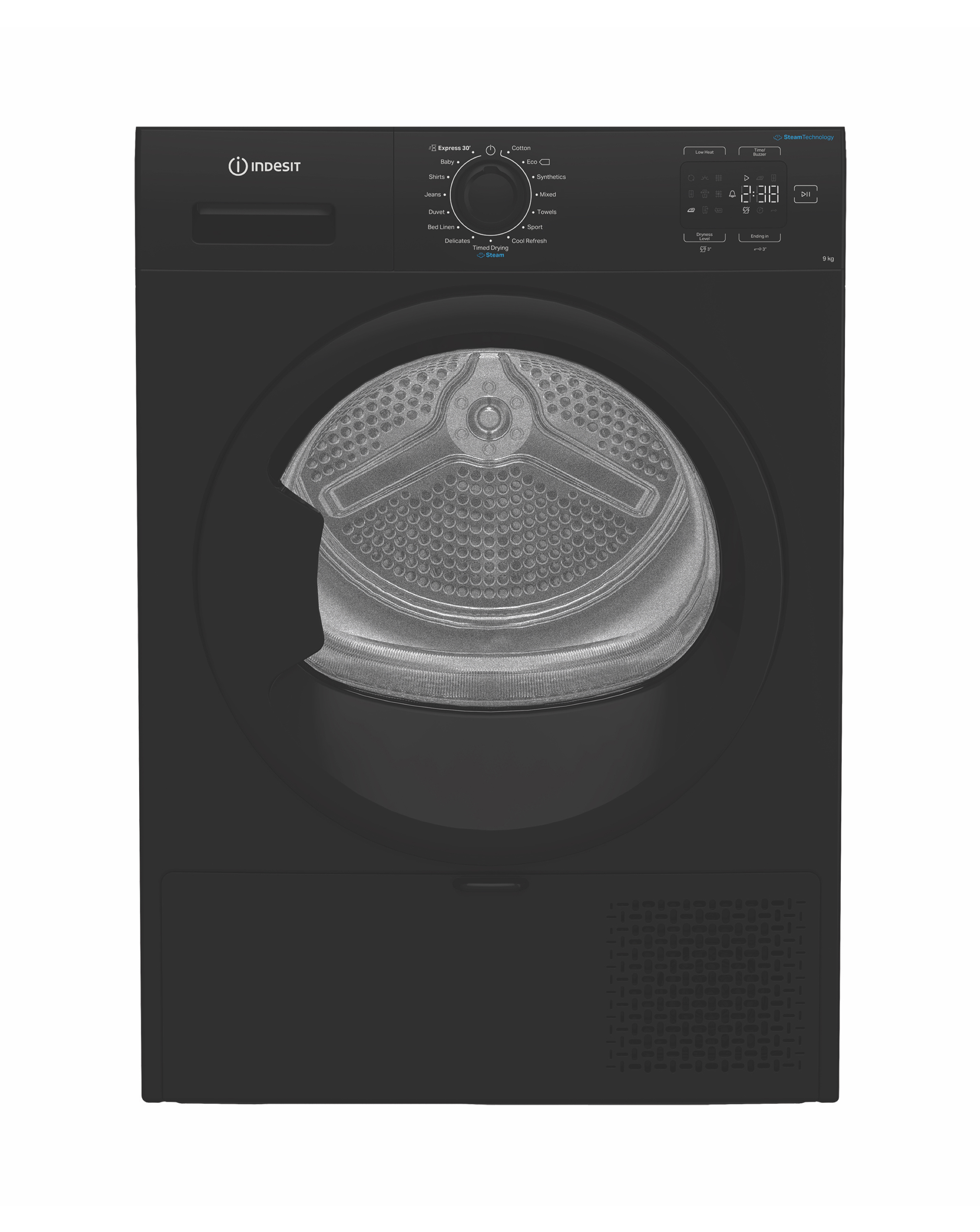 Indesit Heat Pump Tumble Dryer 9KG Black