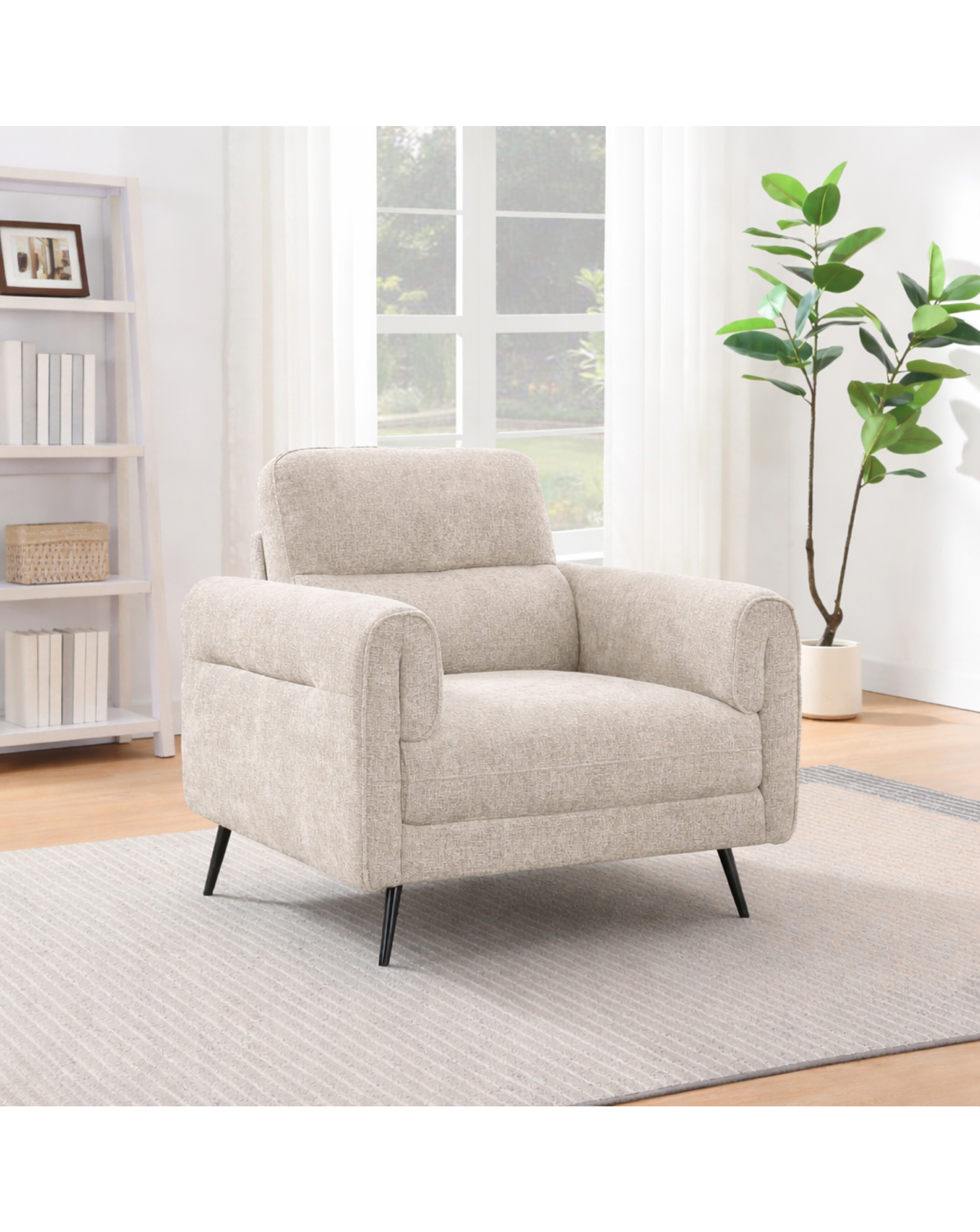 Beige Newtown Armchair - Image 2