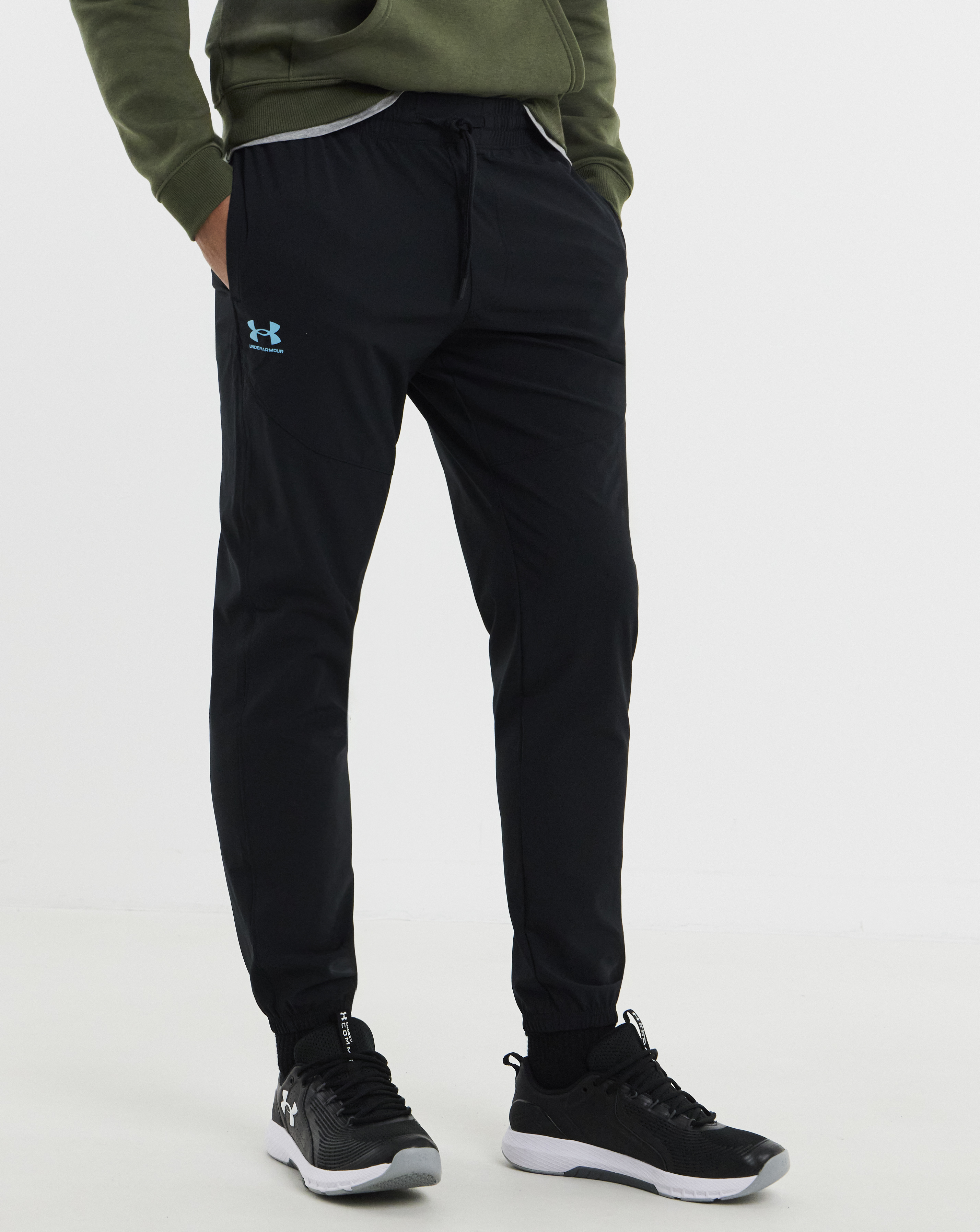 Under Armour Men's Black Vibe Woven Joggers 32In