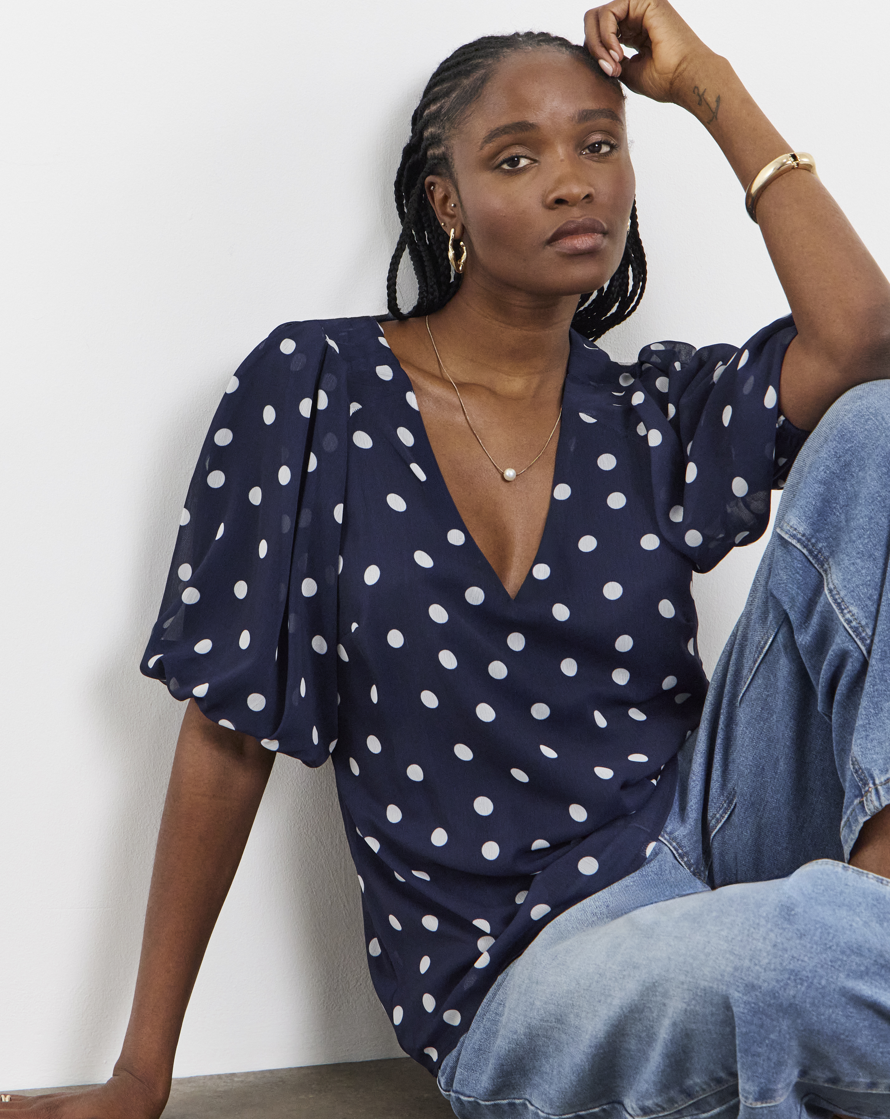 Joanna Hope Puff Sleeve Blouse