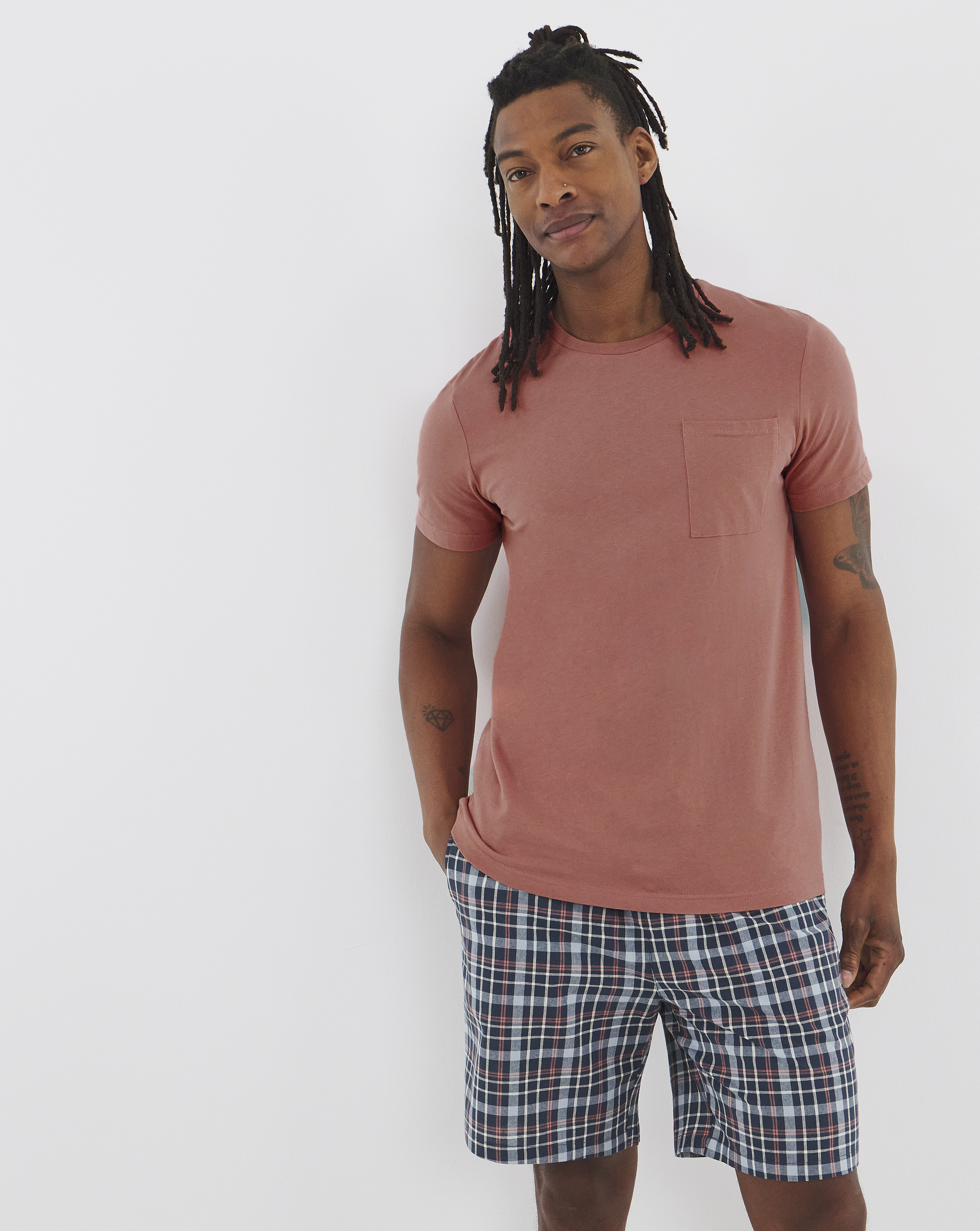 Check Short Pyjama Set