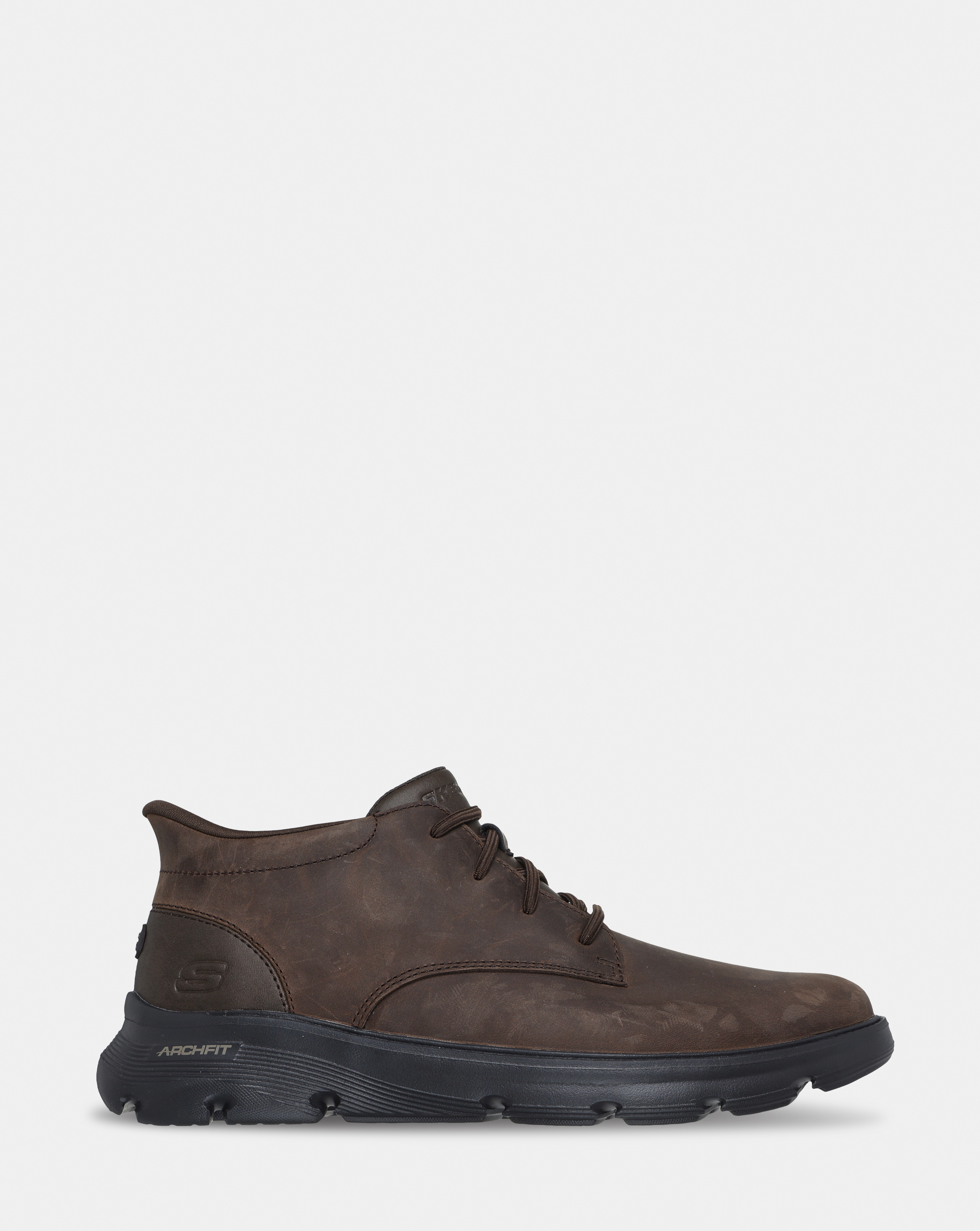 Skechers Men's Cocoa Slip-Ins Garza Boot Wide Fit