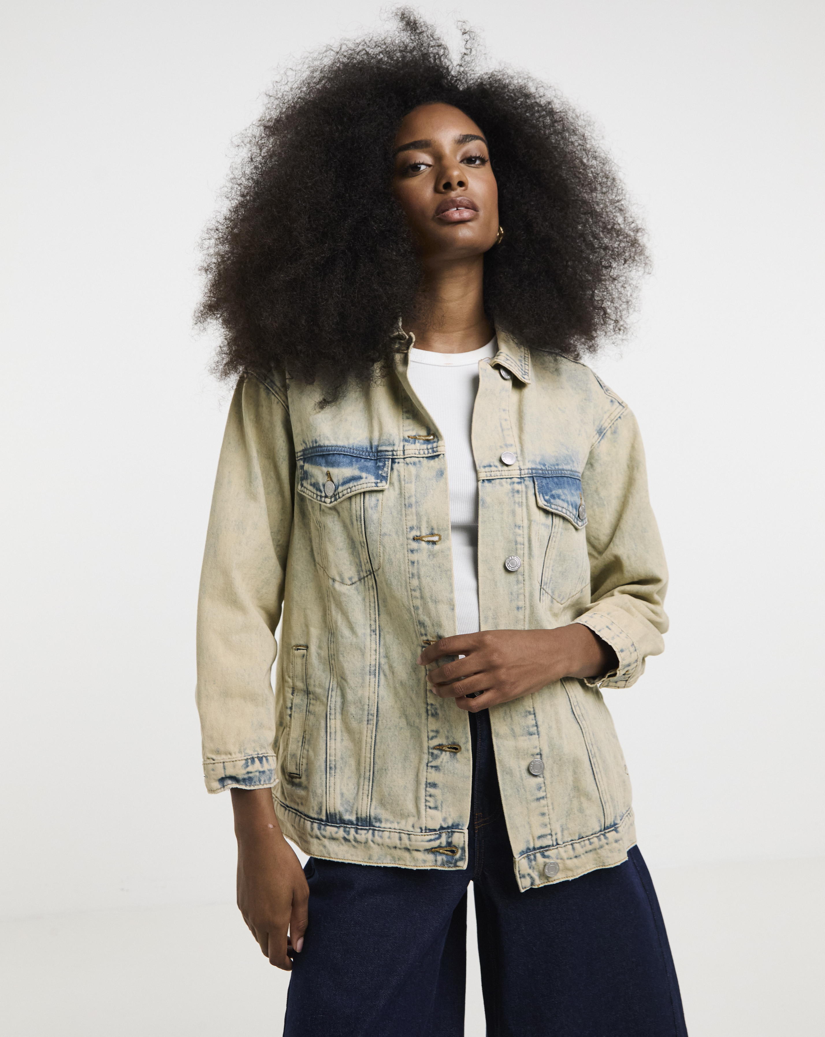Light Wash Boyfriend Denim Jacket