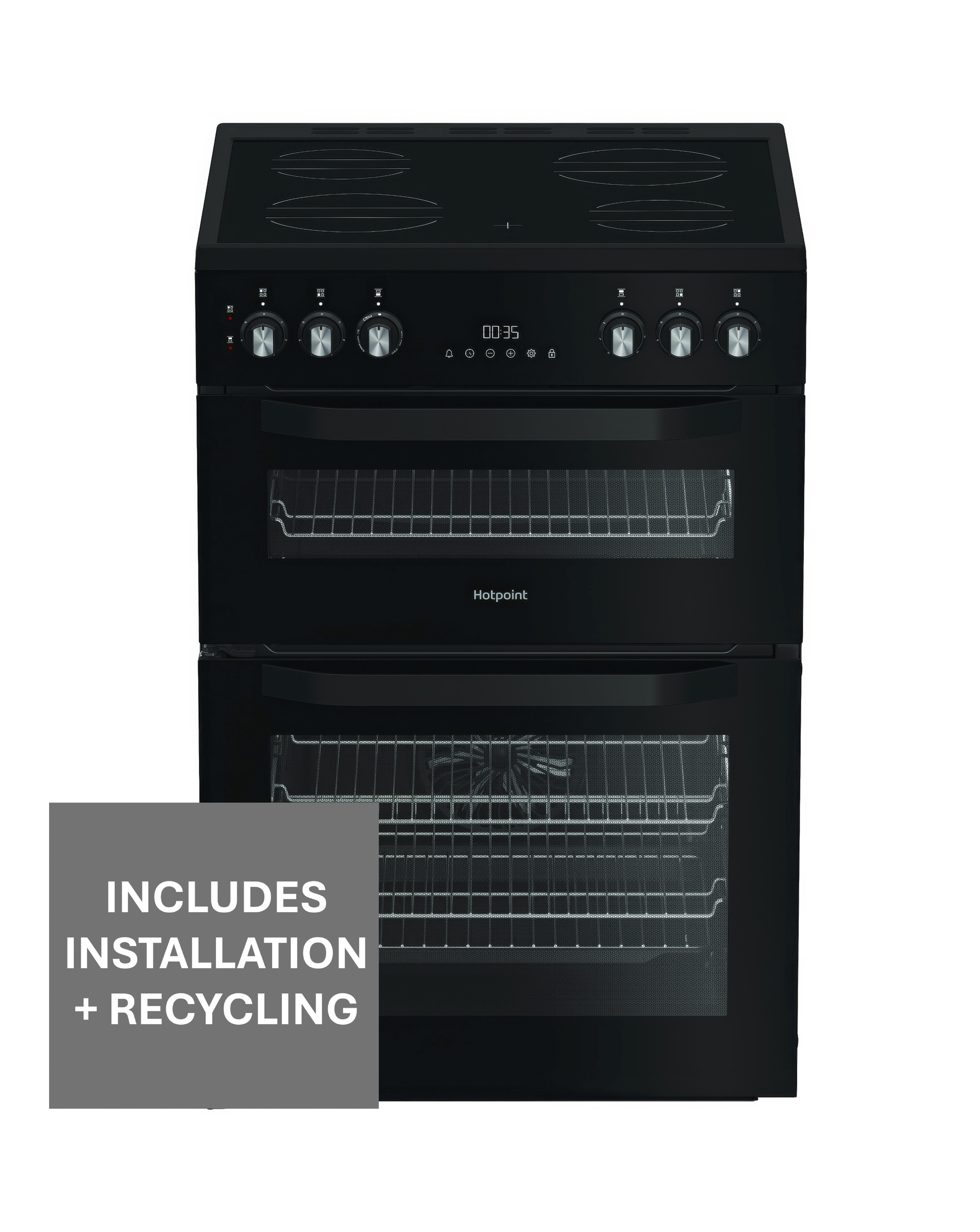 Hotpoint HTE6VDCB1 Twin Cooker + Install