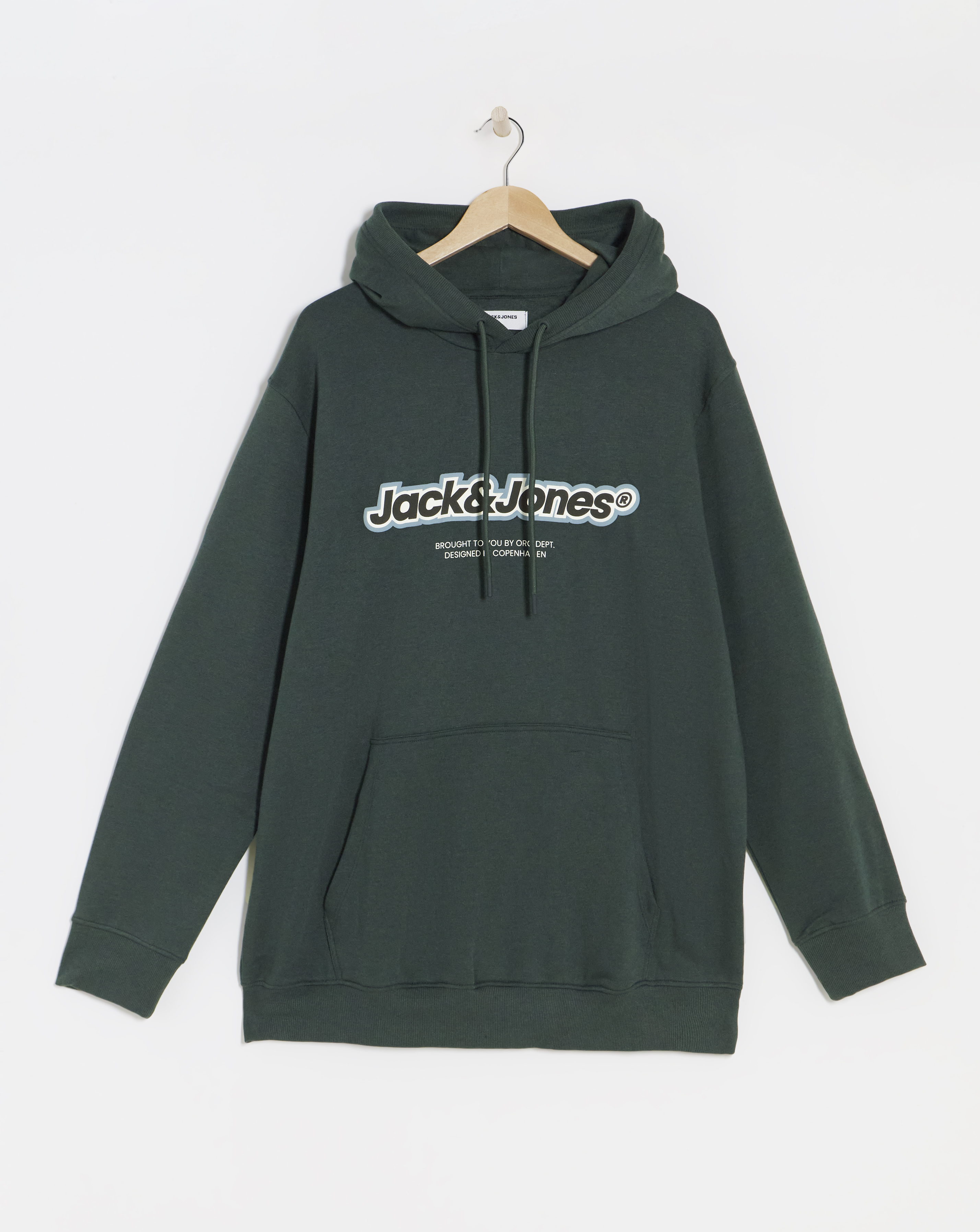 Jack & Jones Vesterbro Logo Hoodie - Teal