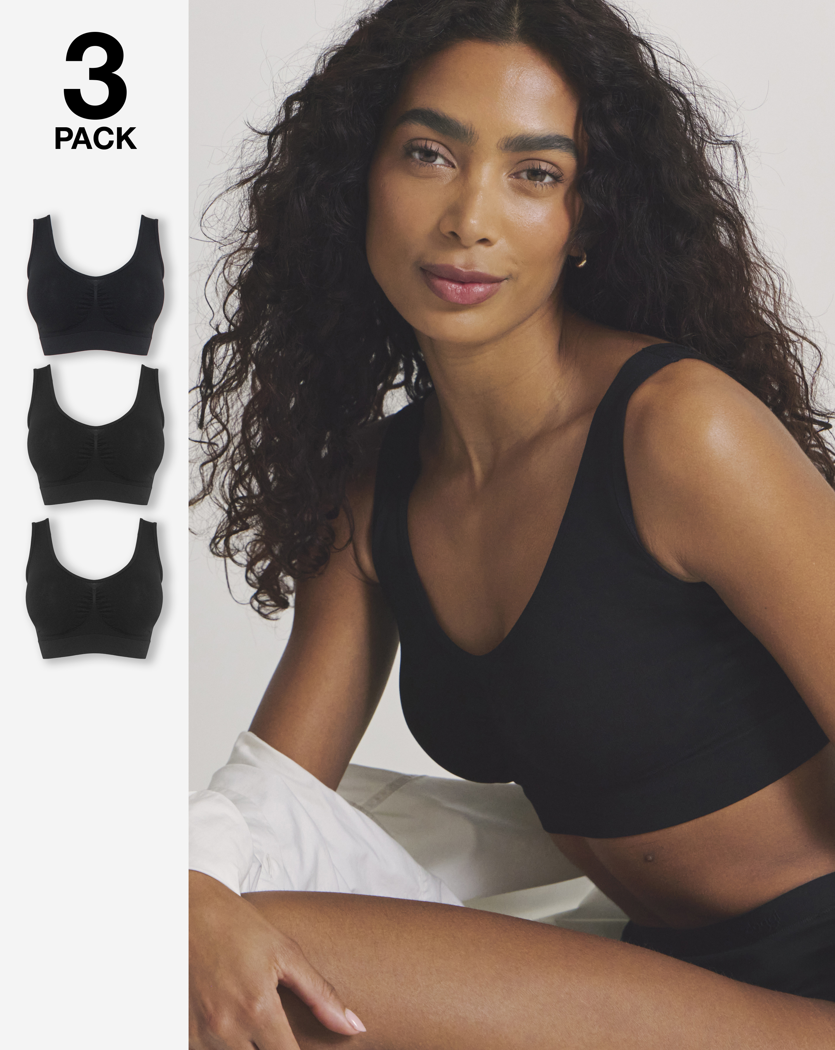 New In - Pretty Secrets 3 Pack Comfort Tops