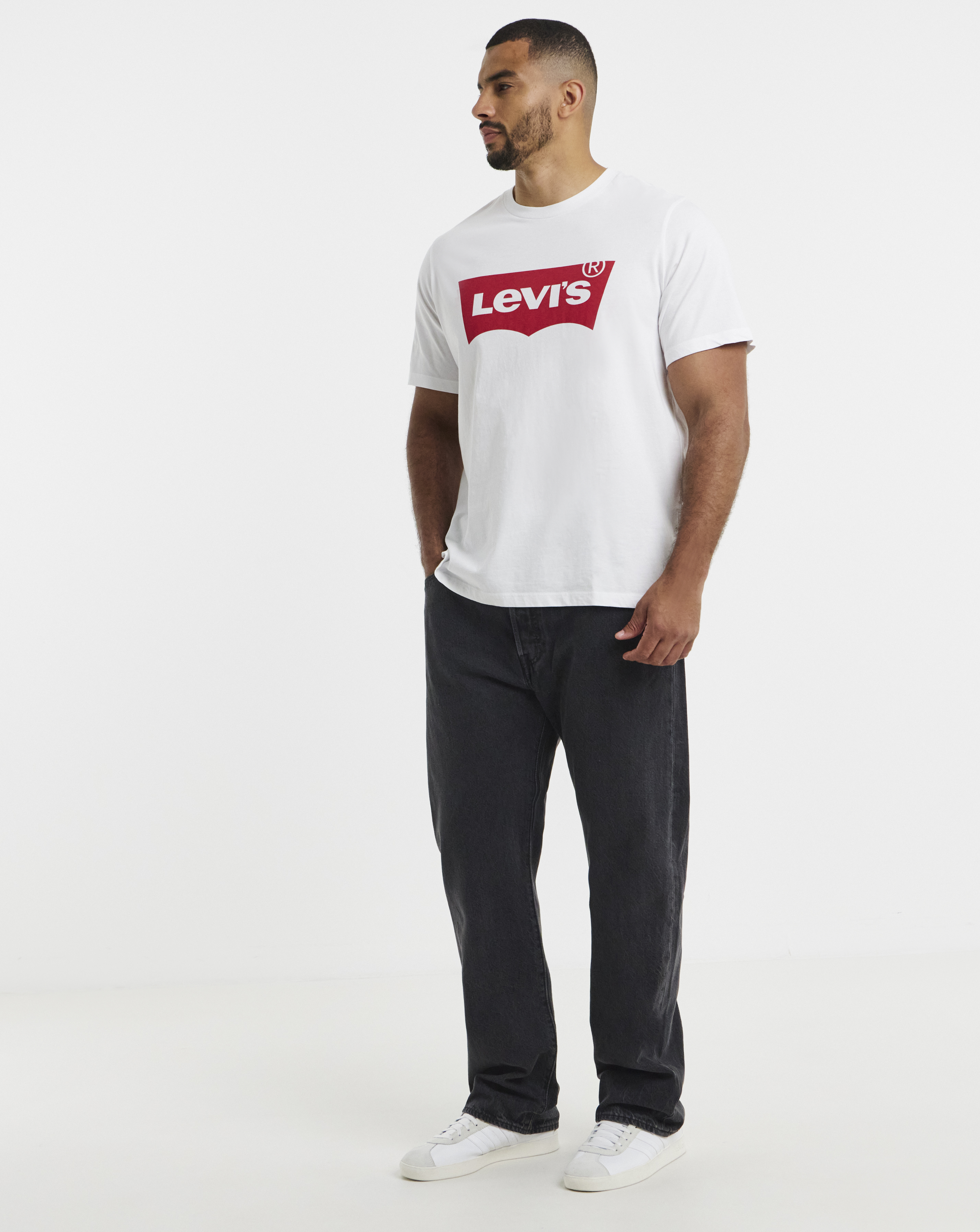 Levi's 501 Original Straight Fit Jean Worn IN Black - Levi's - Size40L