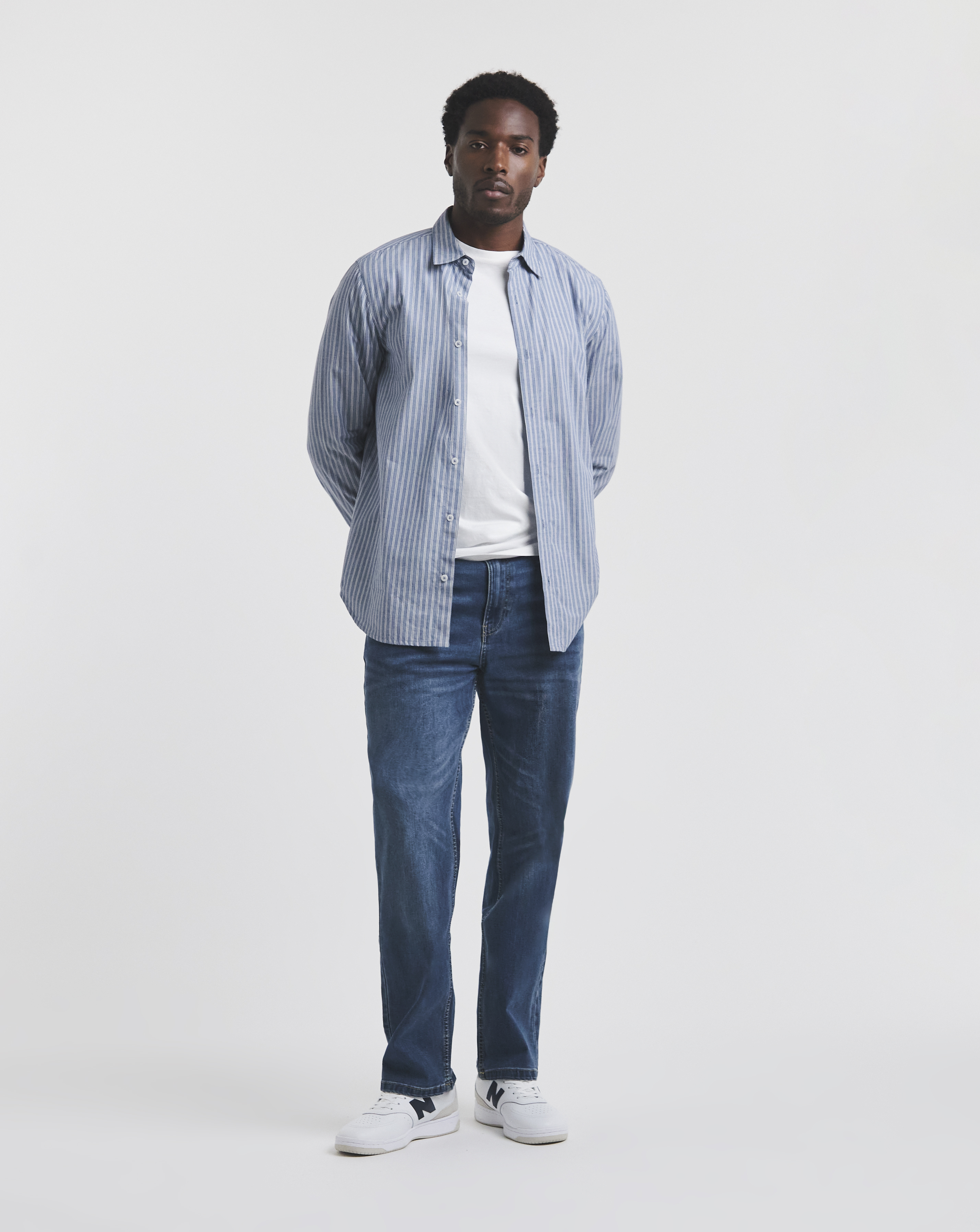 Union Straight Stretch Jeans Mid Wash