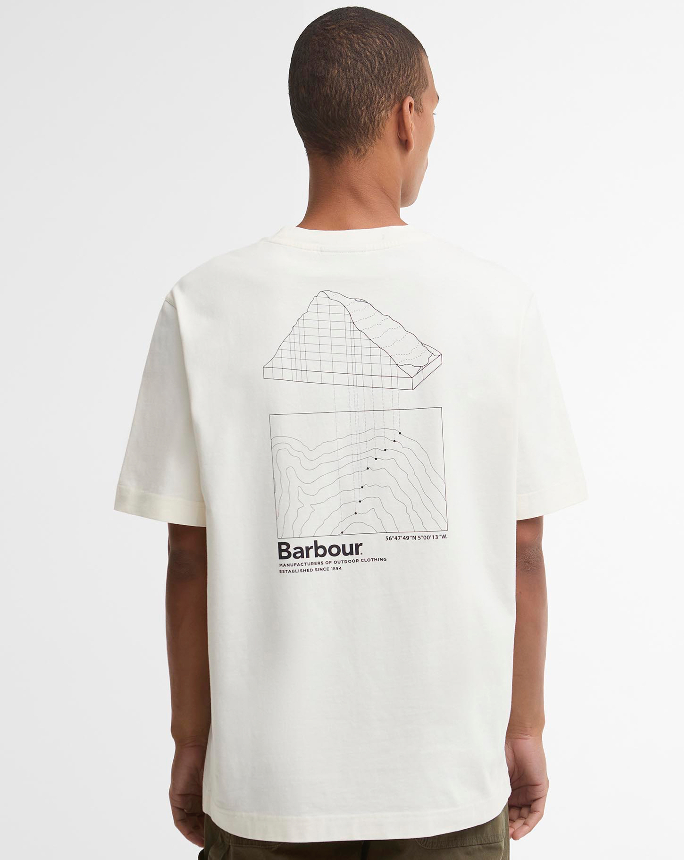 Barbour Men's Woodbine Graphic Cotton Short-Sleeve T-Shirt - Whisper White - XL - Image 3