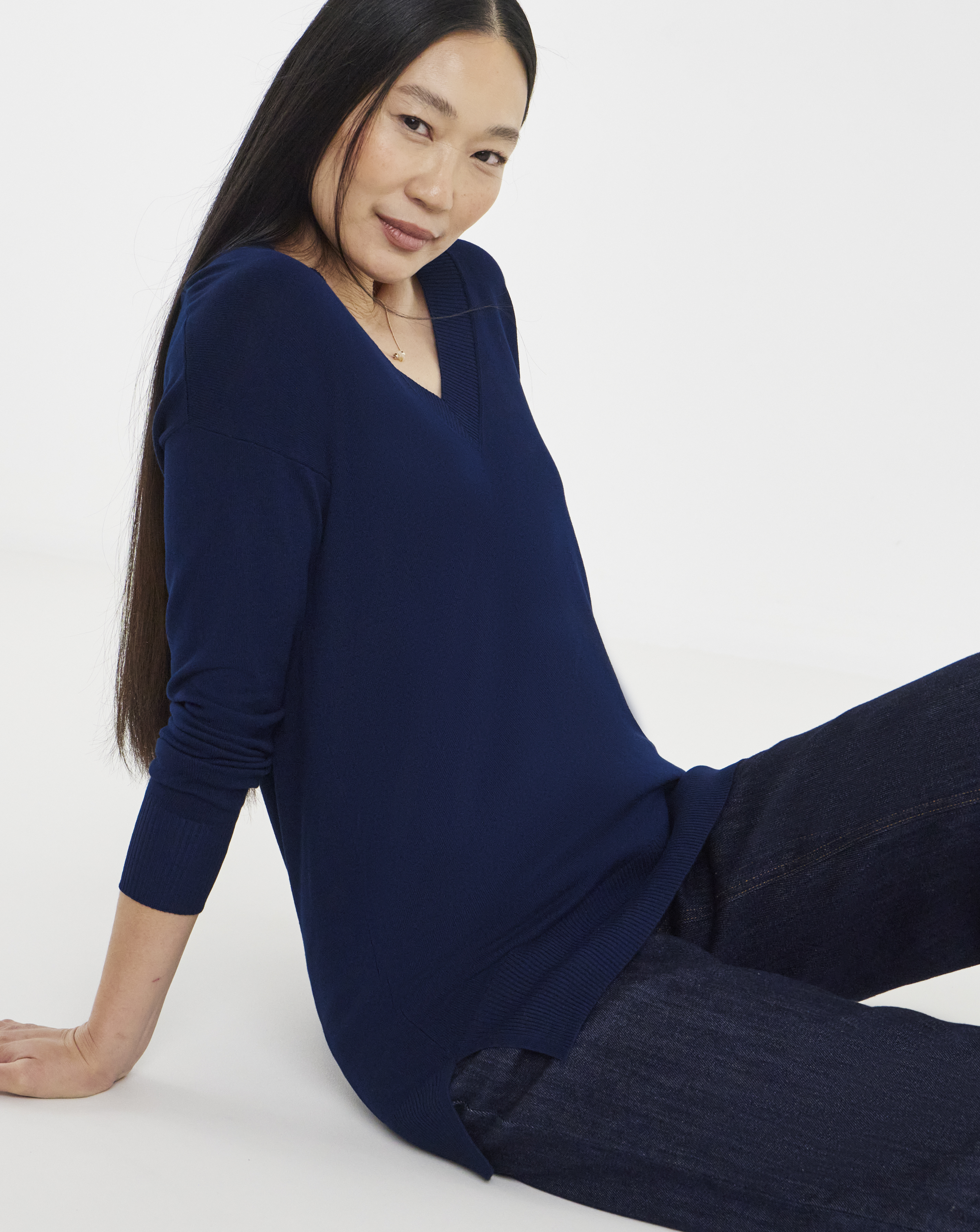 Slouchy V Neck Tunic